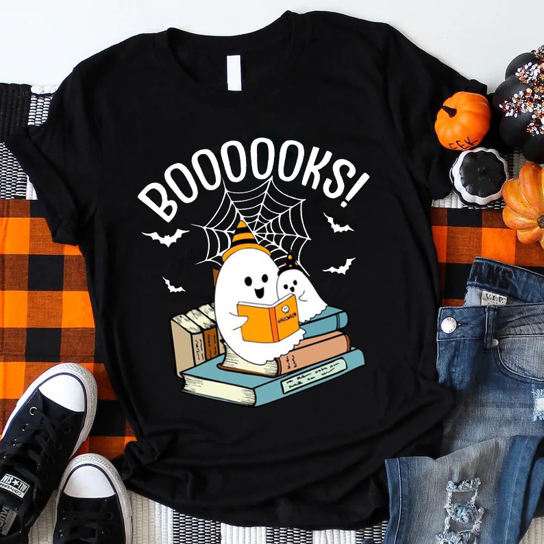 Halloween Boooooks Teacher T-Shirt