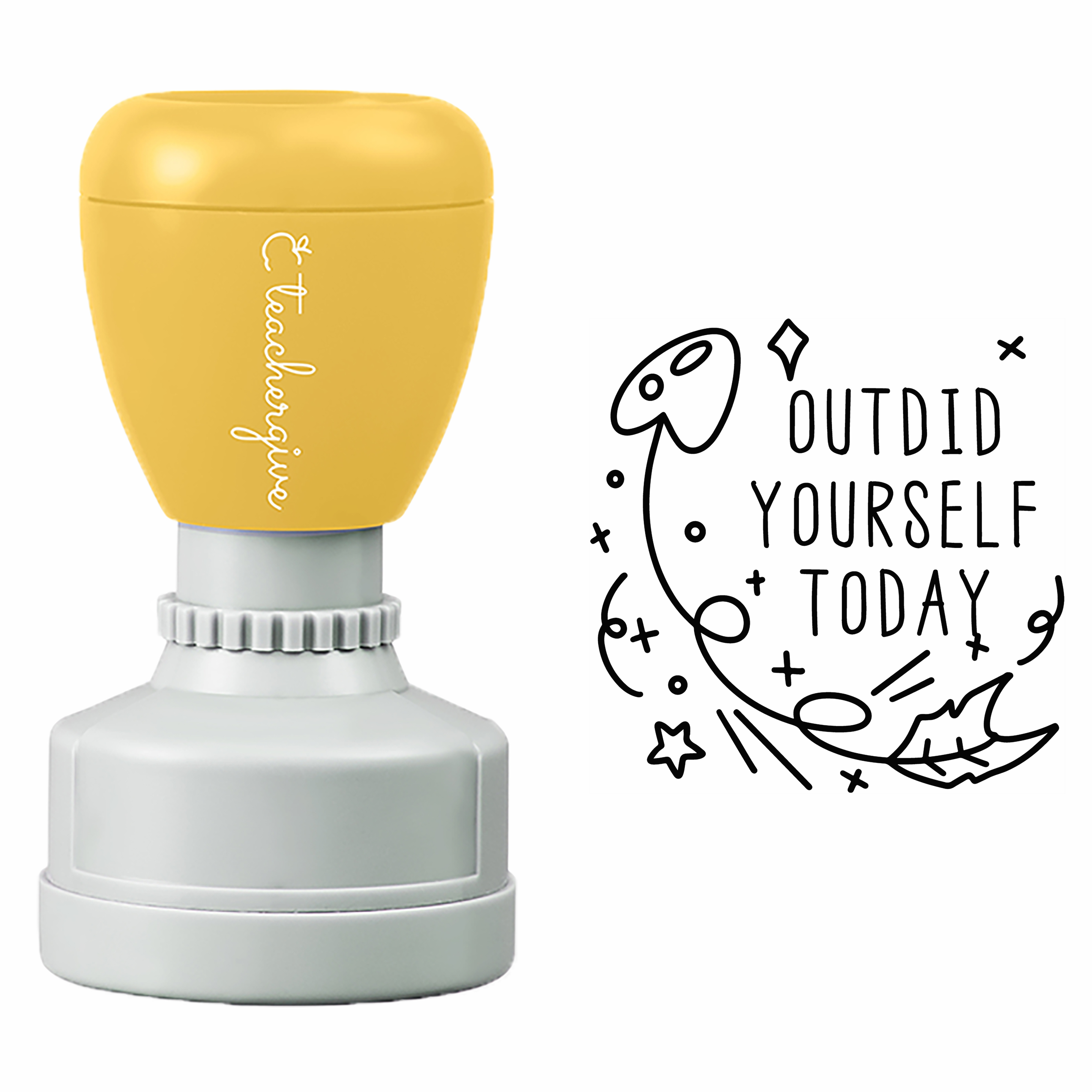 Outdid Yourself Today Stamp