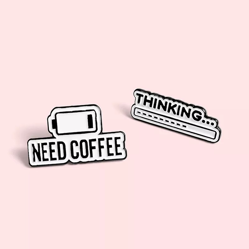 NEED COFFEE Fashion Pin Set
