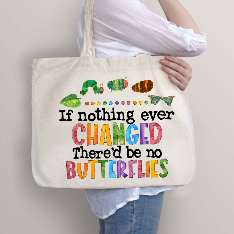 Wenn sich nie etwas änderte Lehrer Tragetasche mit Reißverschluss