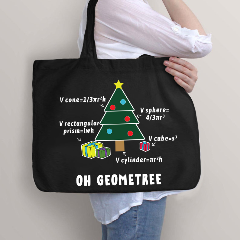 Oh Geome Baum Lehrer Tragetasche mit Reißverschluss