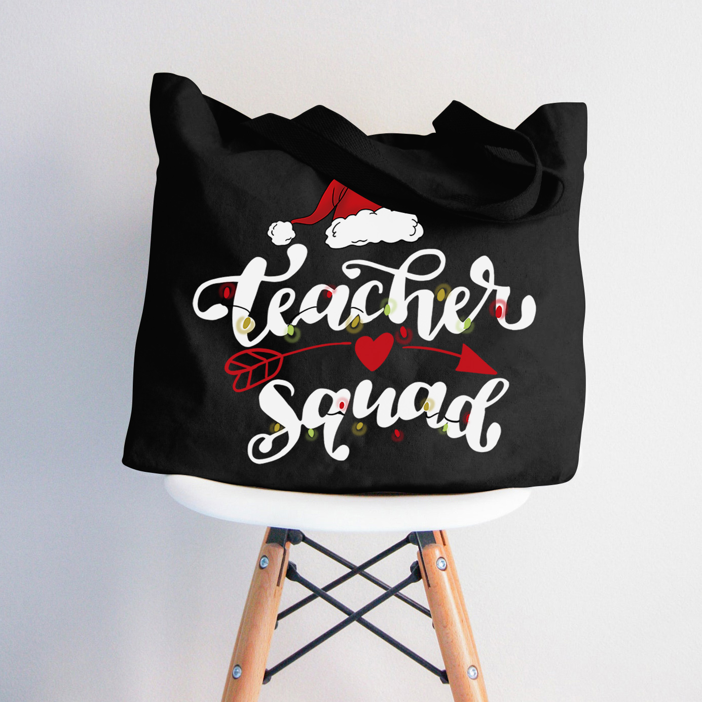 Weihnachten Lehrer Tragetasche mit Reißverschluss