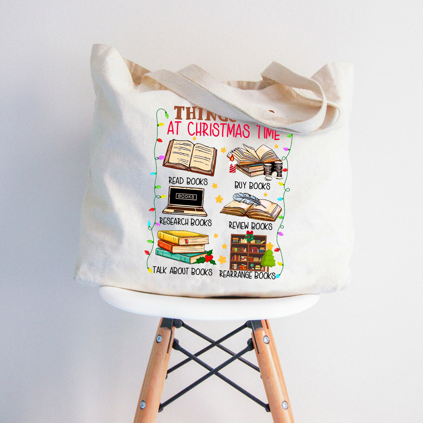 Dinge, die ich zur Weihnachtszeit mache Lehrer Tragetasche mit Reißverschluss