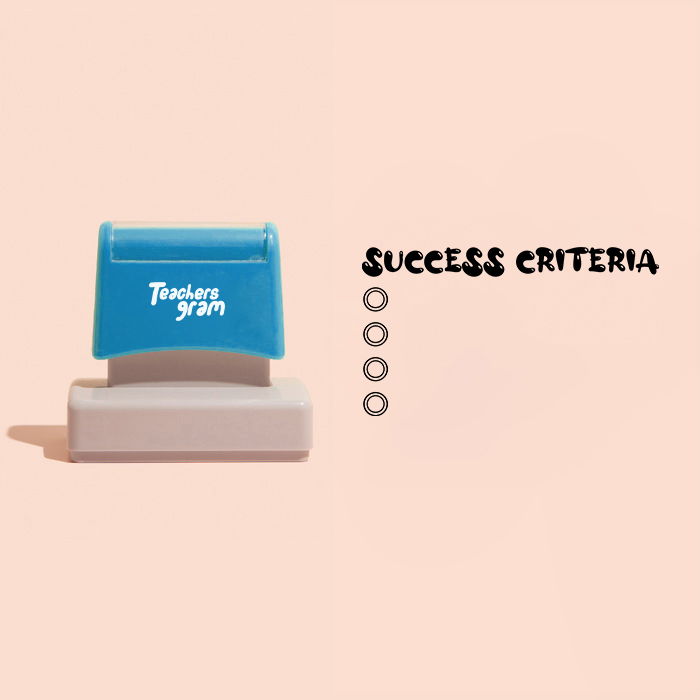 Success Criteria Large Rectangle Stamp