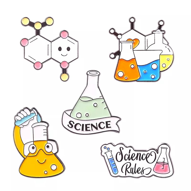 Wissenschaftliche Reihe zu experimentellen Kolbenbechern Pin-Set