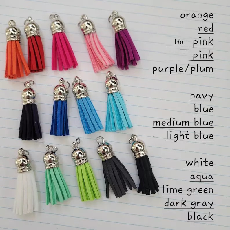 Personalized Teacher Acrylic Pencil Keychain With Tassel