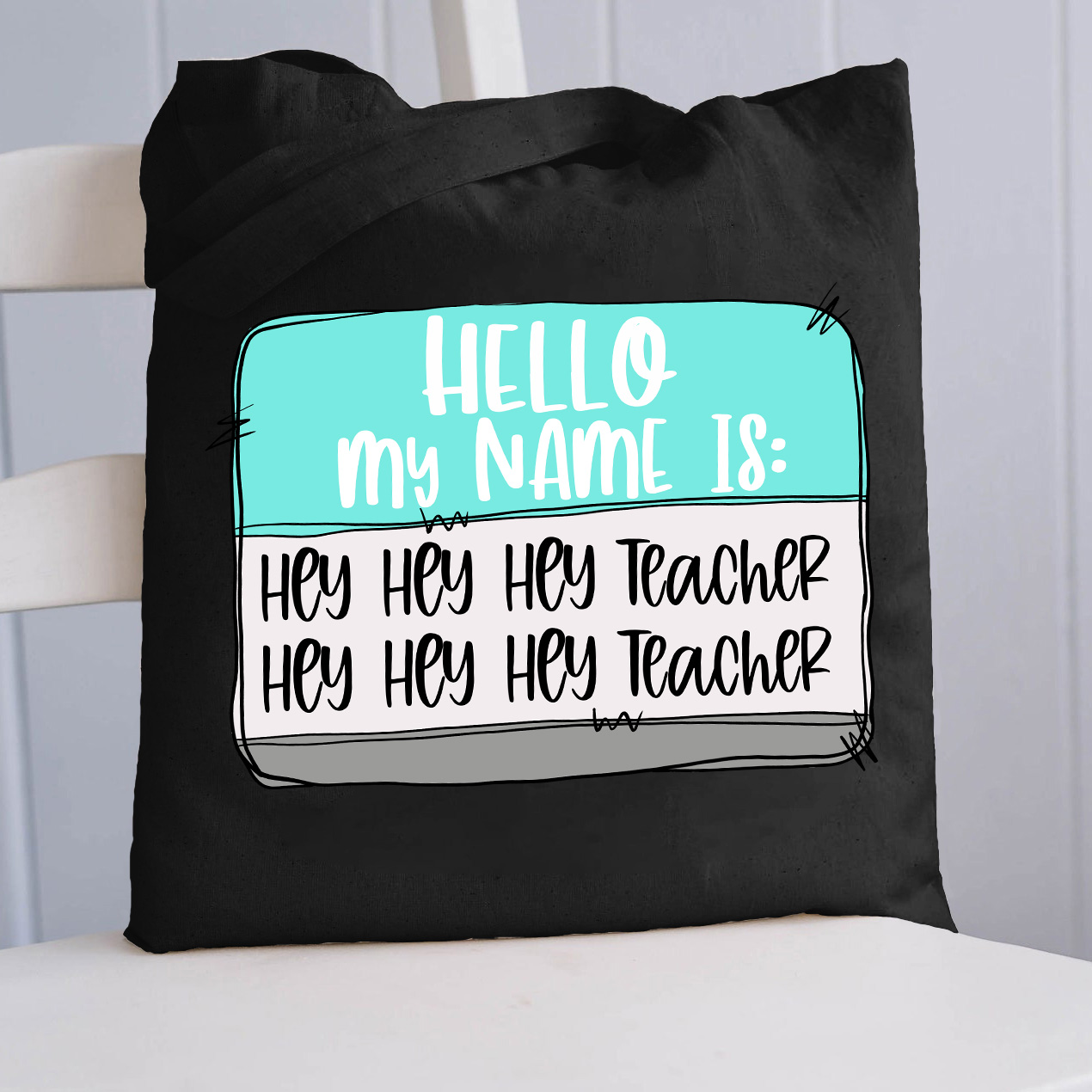 Hallo Mein Name Ist Lehrer Tragetasche