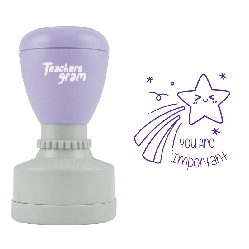 Du bist wichtig Lehrer Stempel