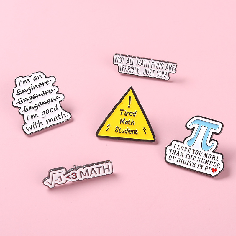 Mathe Liebhaber Pin-Set
