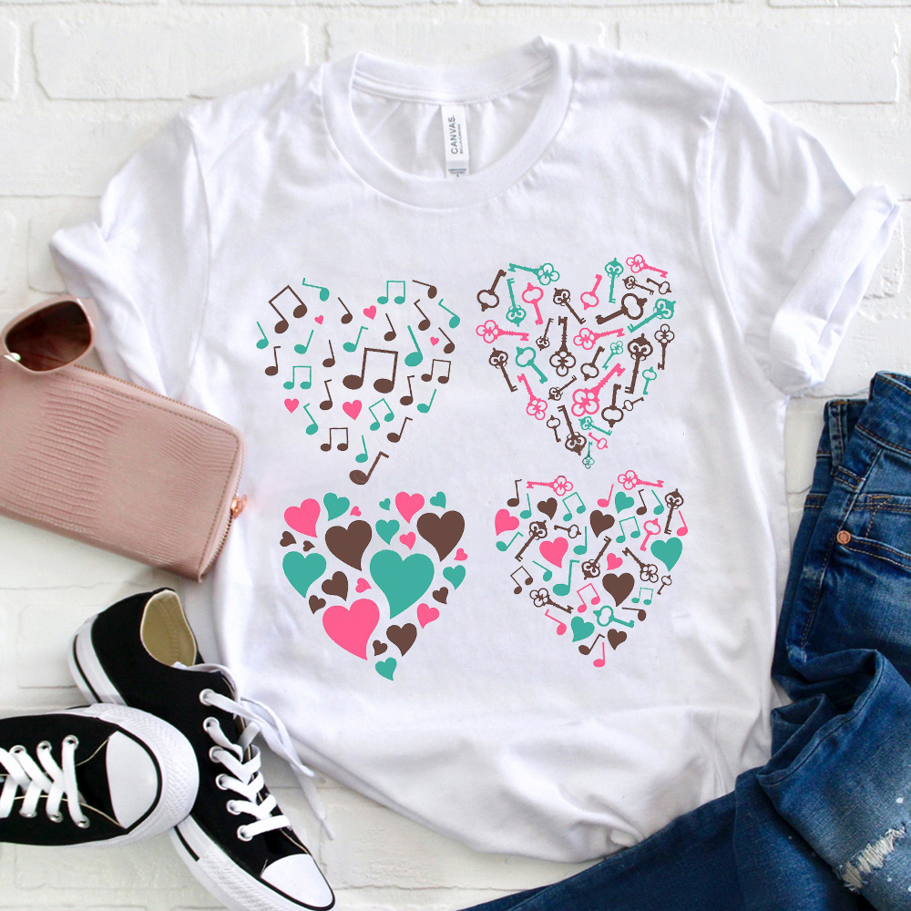 I Love Music Teacher T-Shirt