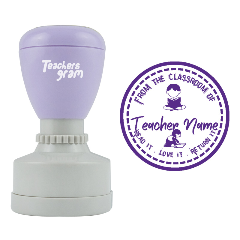 Personalisiert Aus der Lesung im Klassenzimmer Stempel