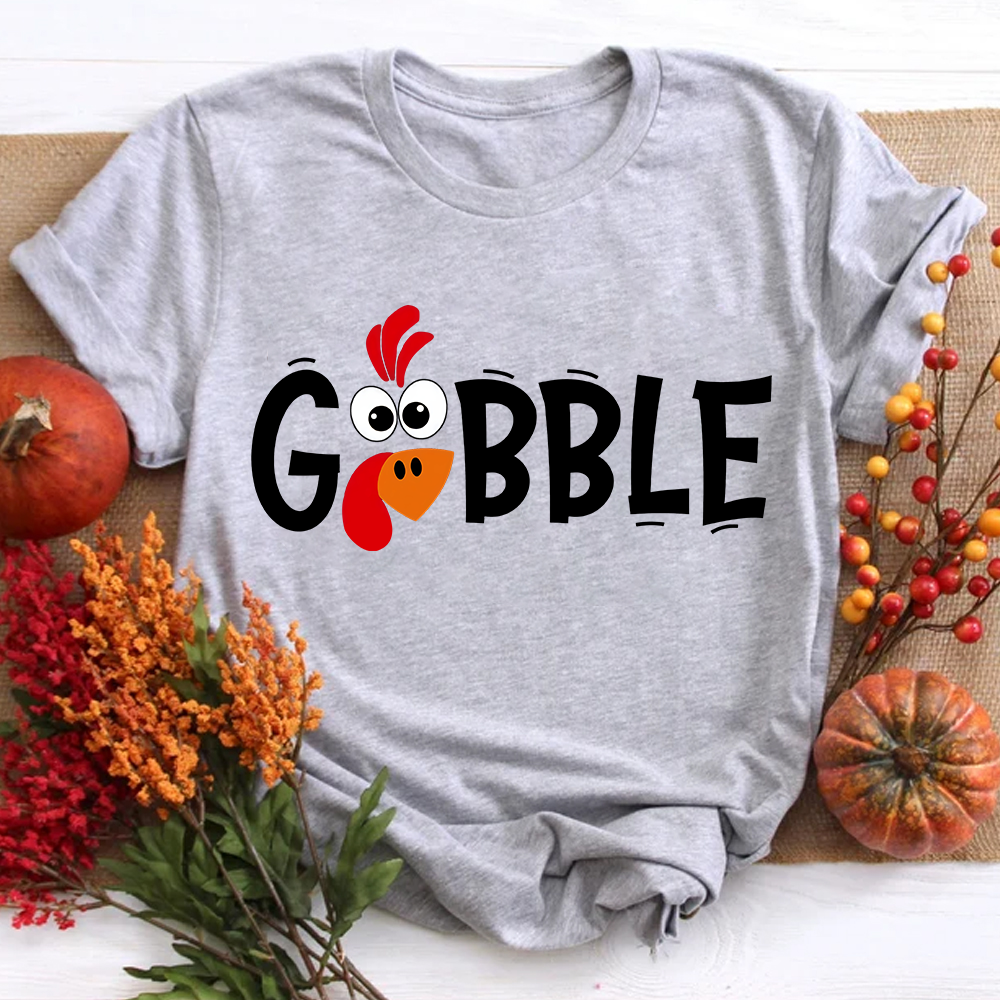 Gobble Turkey Teacher T-Shirt