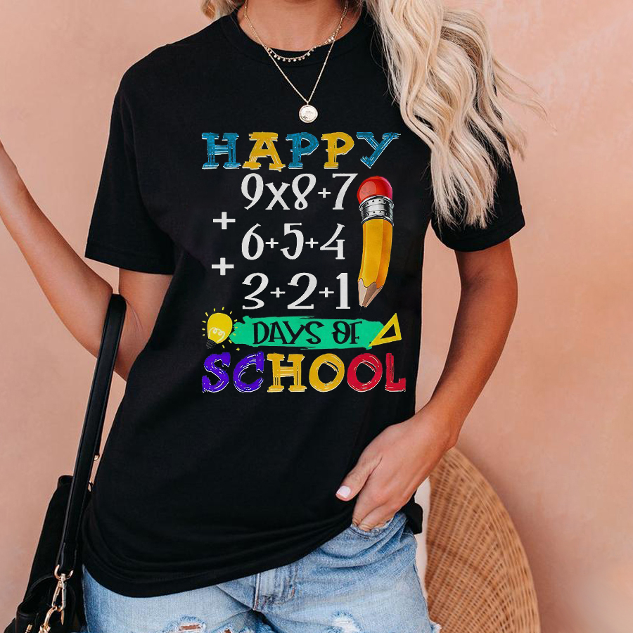 Teacher Happy Days Of School T-Shirt