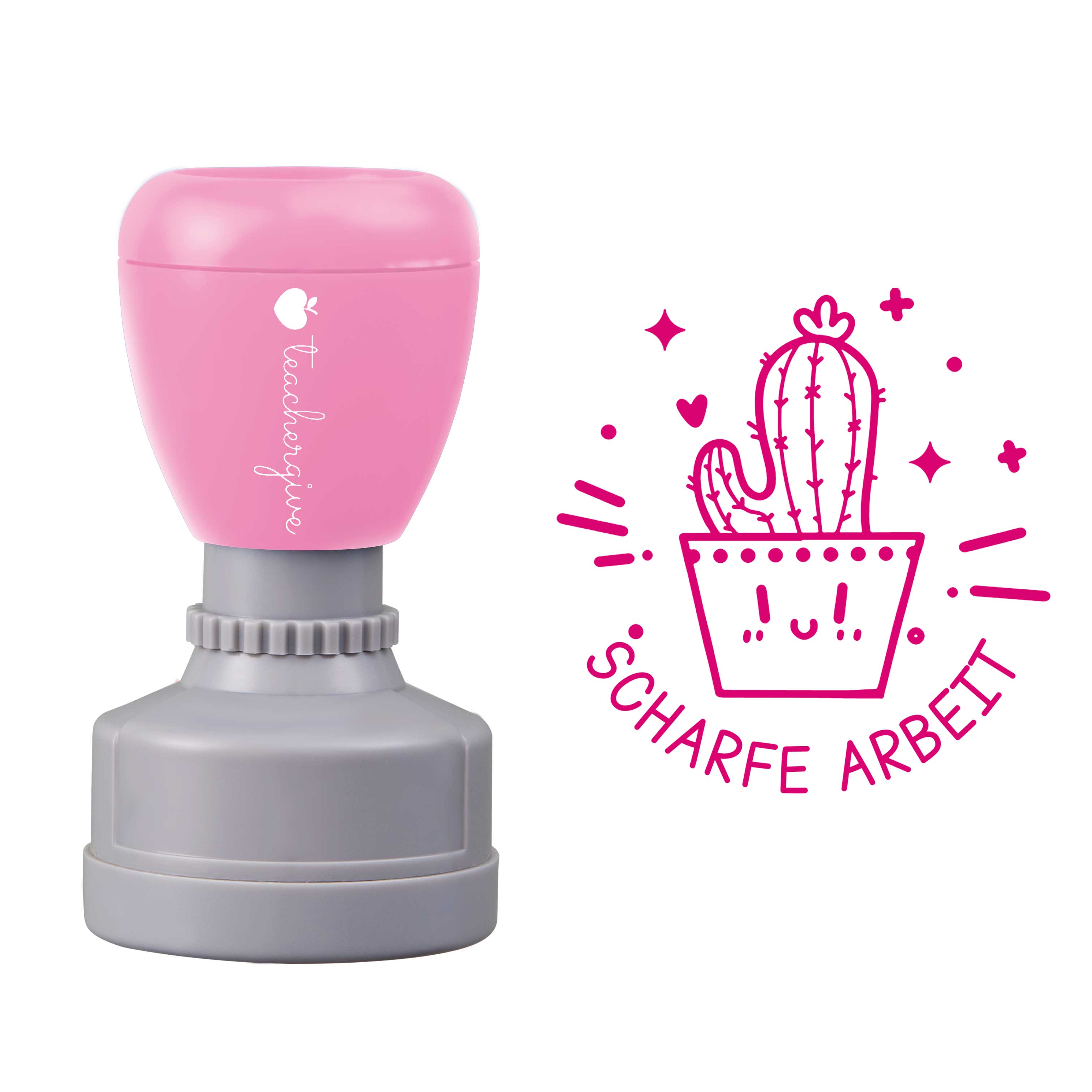 SCHARFE ARBEIT Kaktus Stempel