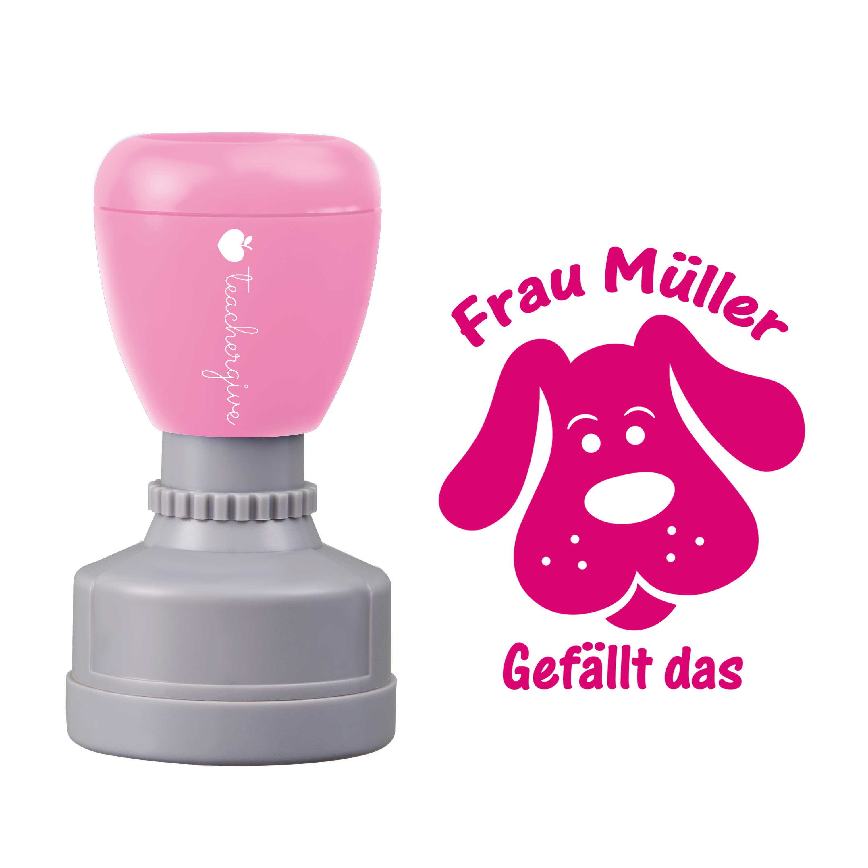 Personalisiert gefällt das Lehrer Stempel