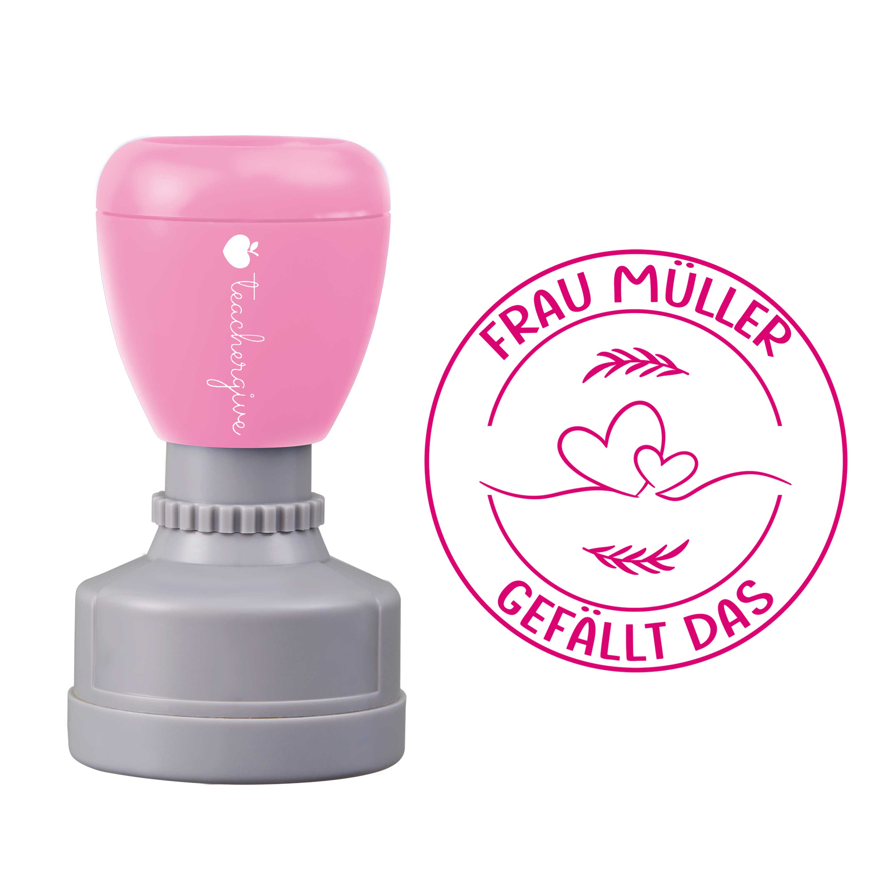 Personalisiert gefällt das Lehrer Stempel