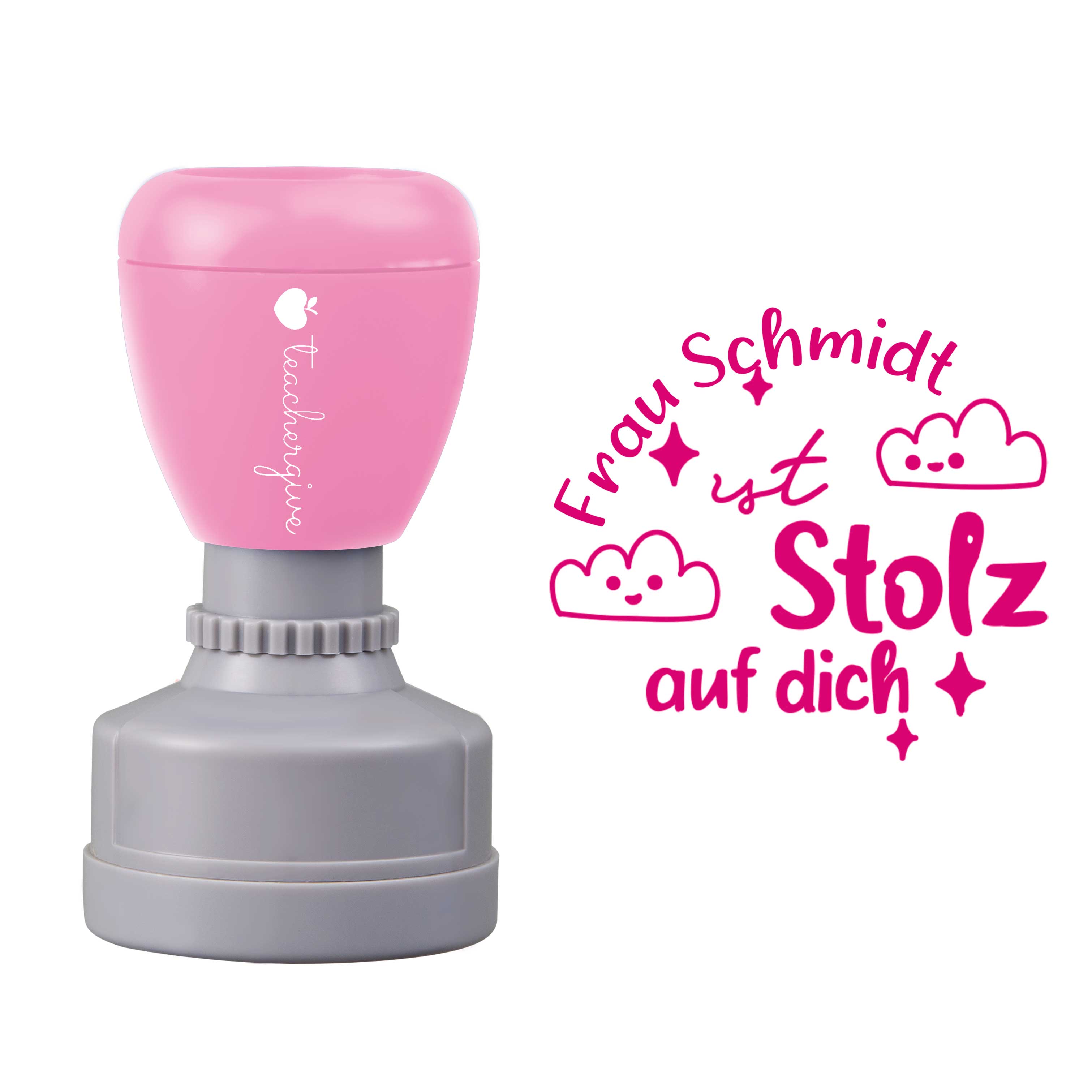 Personalisiert Stolz Auf Dich Lehrer Stempel