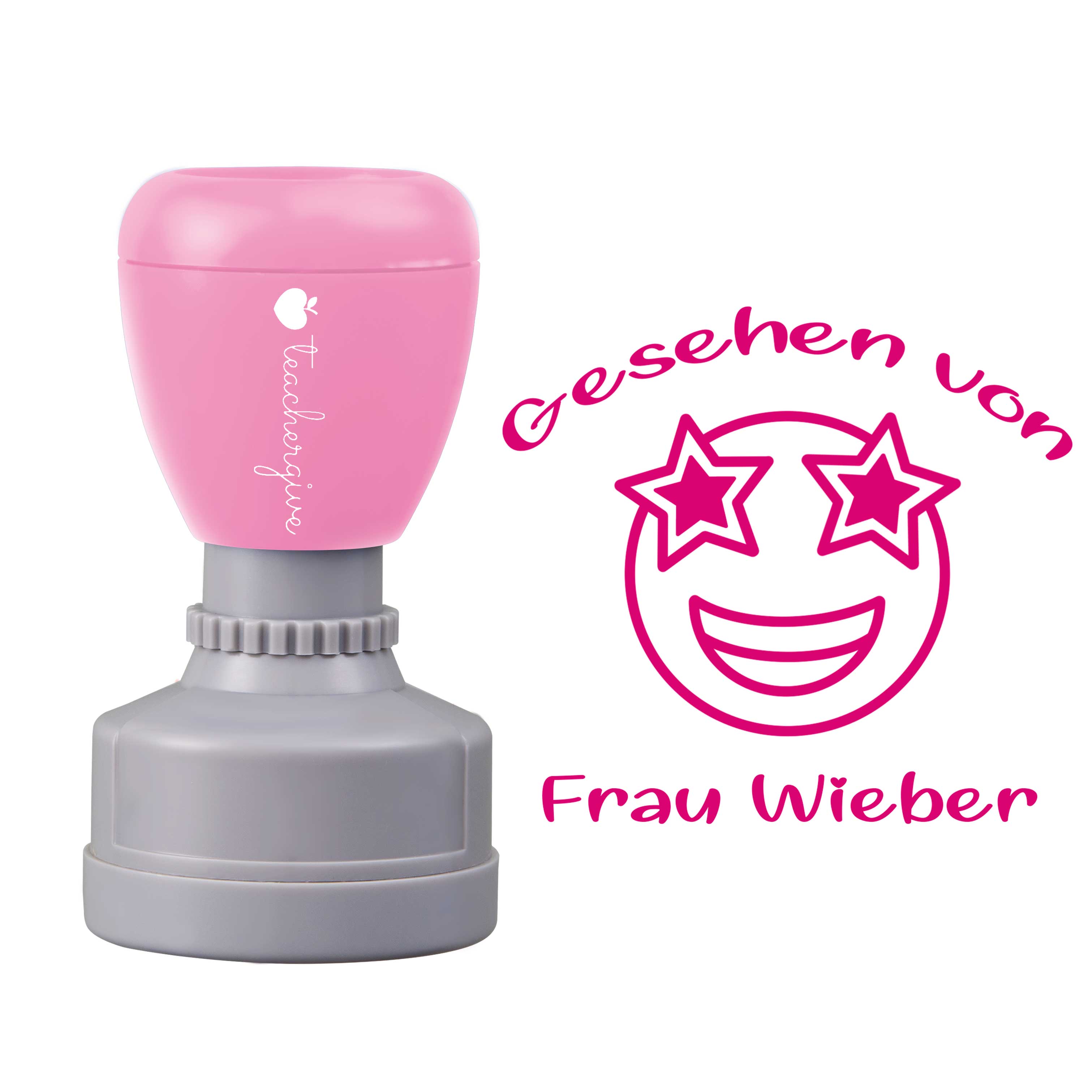 Personalisiert Name gesehen von Lehrer Stempel