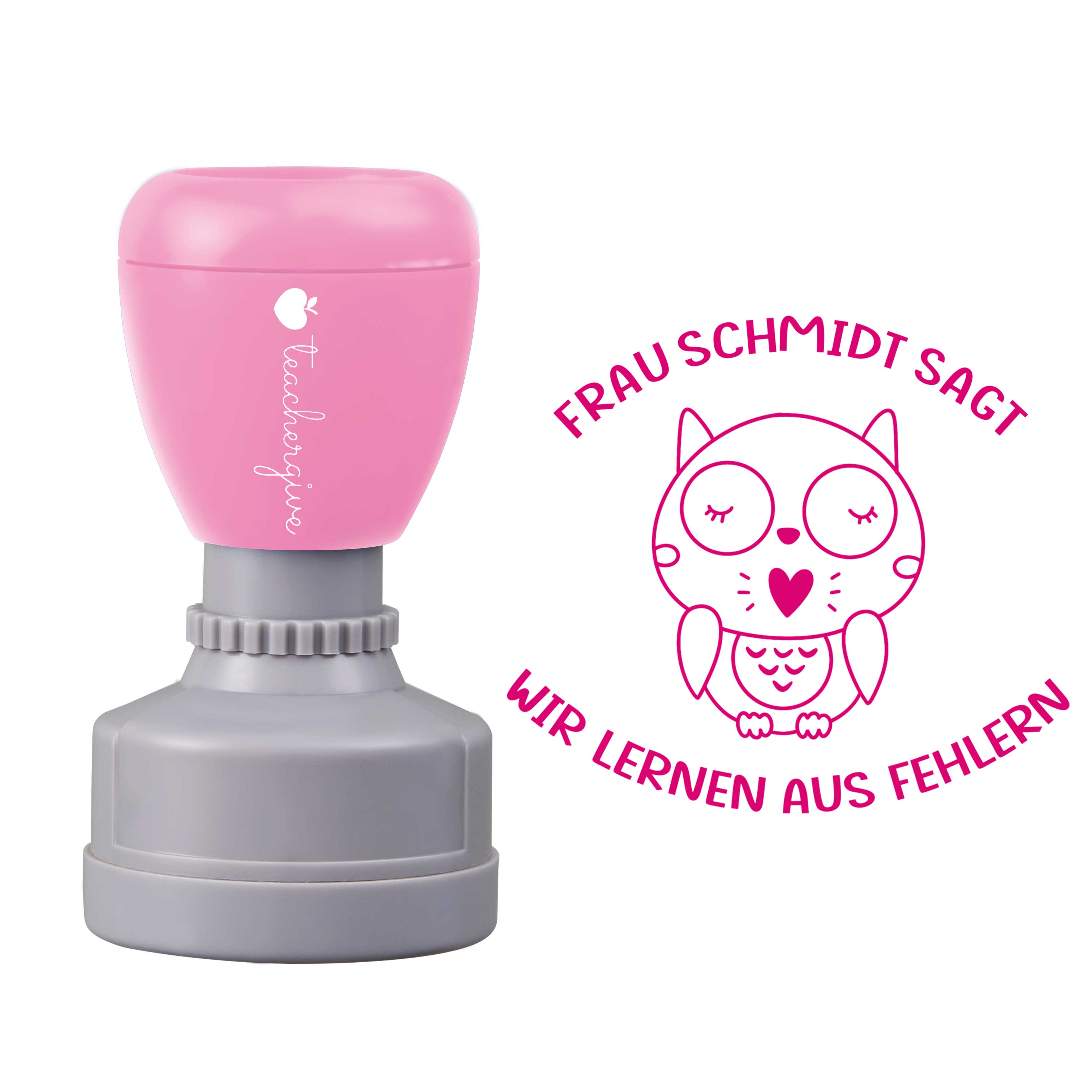 Personalisiert sagt wir lernen aus Fehlern Lehrer Stempel