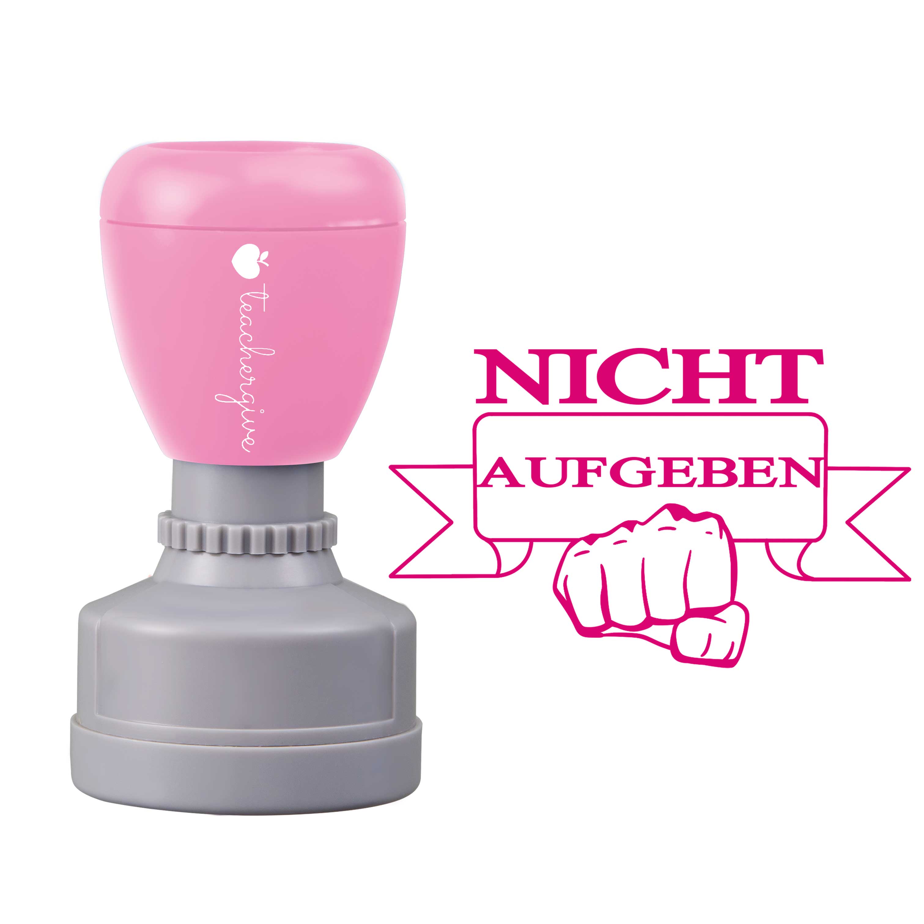 Nicht Aufgeben Lehrer Stempel