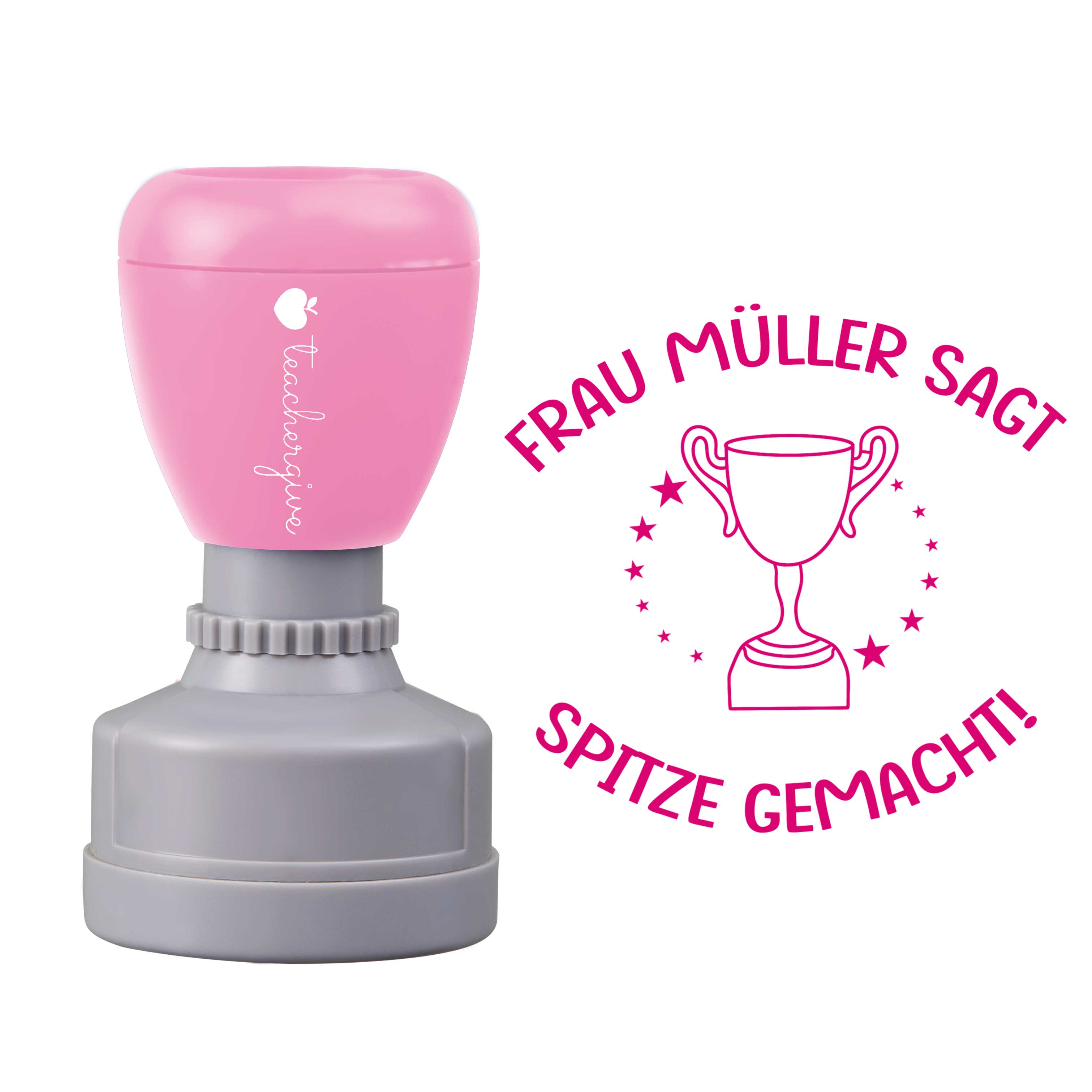 Personalisiert Name sagt spitze gemacht Lehrer Stempel