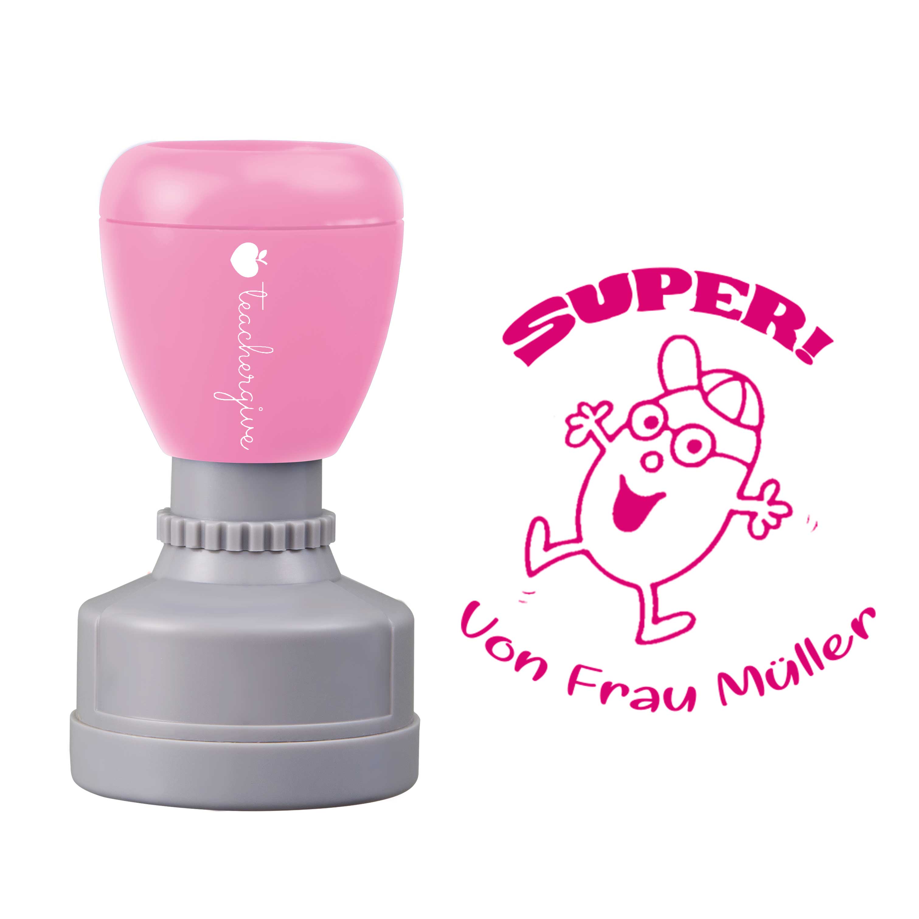 Personalisiert Name Super von Lehrer Stempel
