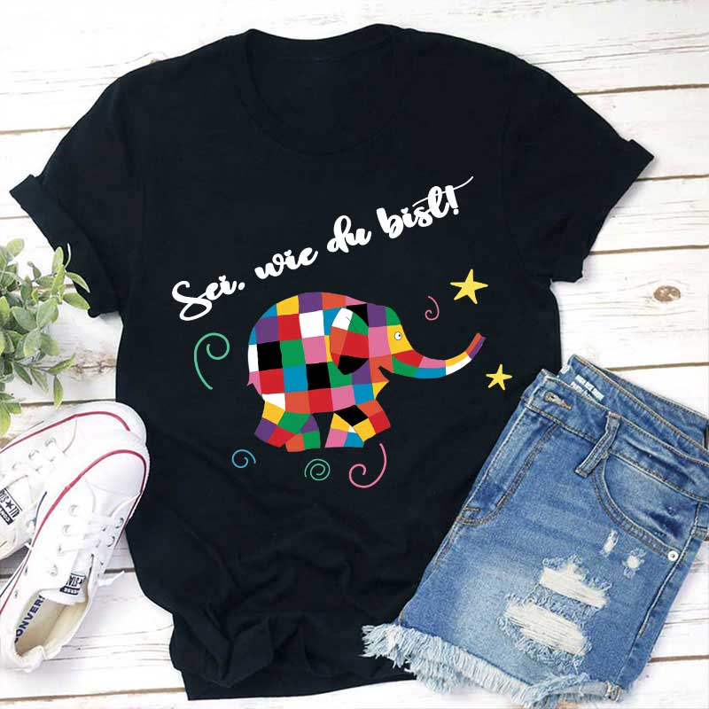 Sei, wie du bist Lehrer T-Shirt
