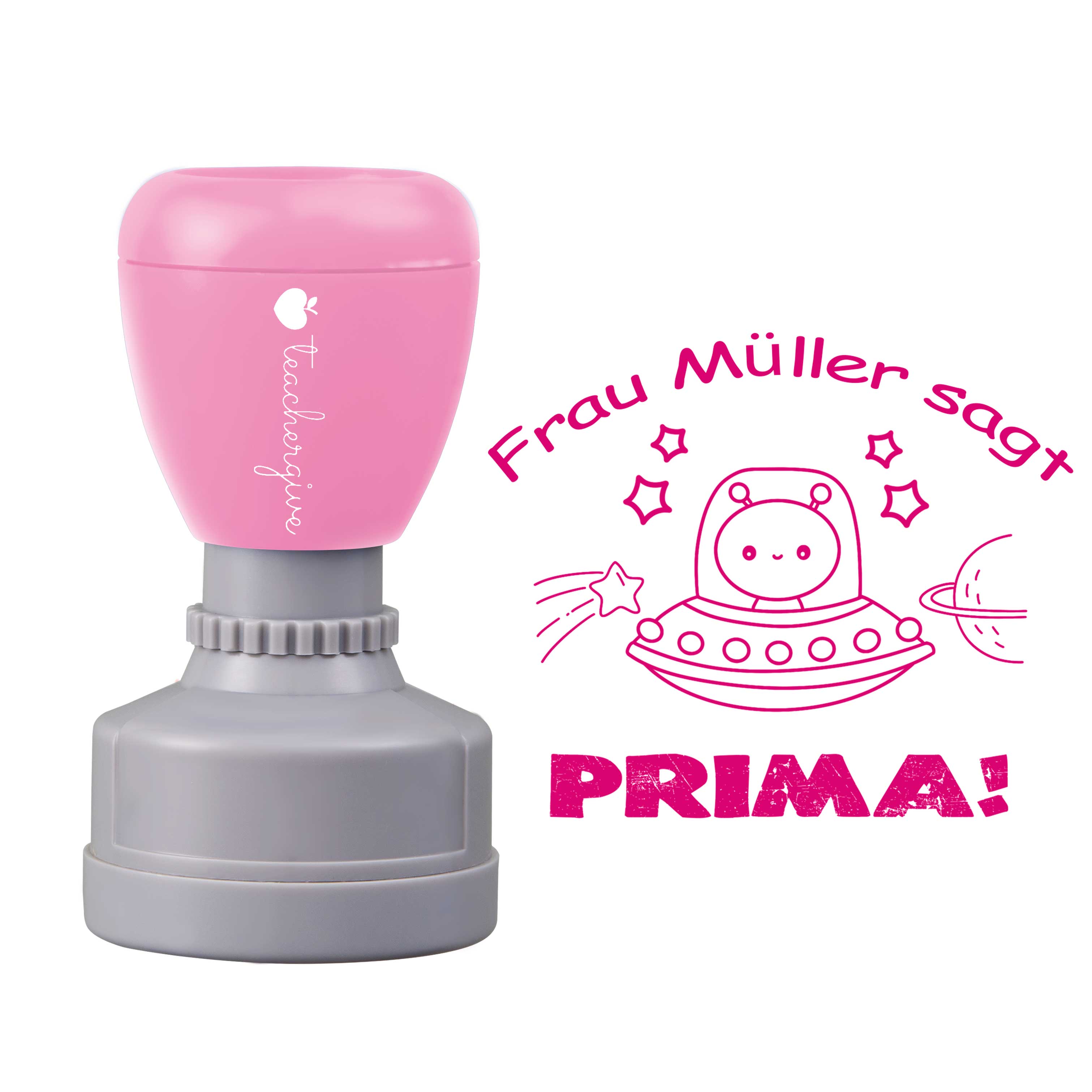Personalisiert Name Sagt Prima Lehrer Stempel