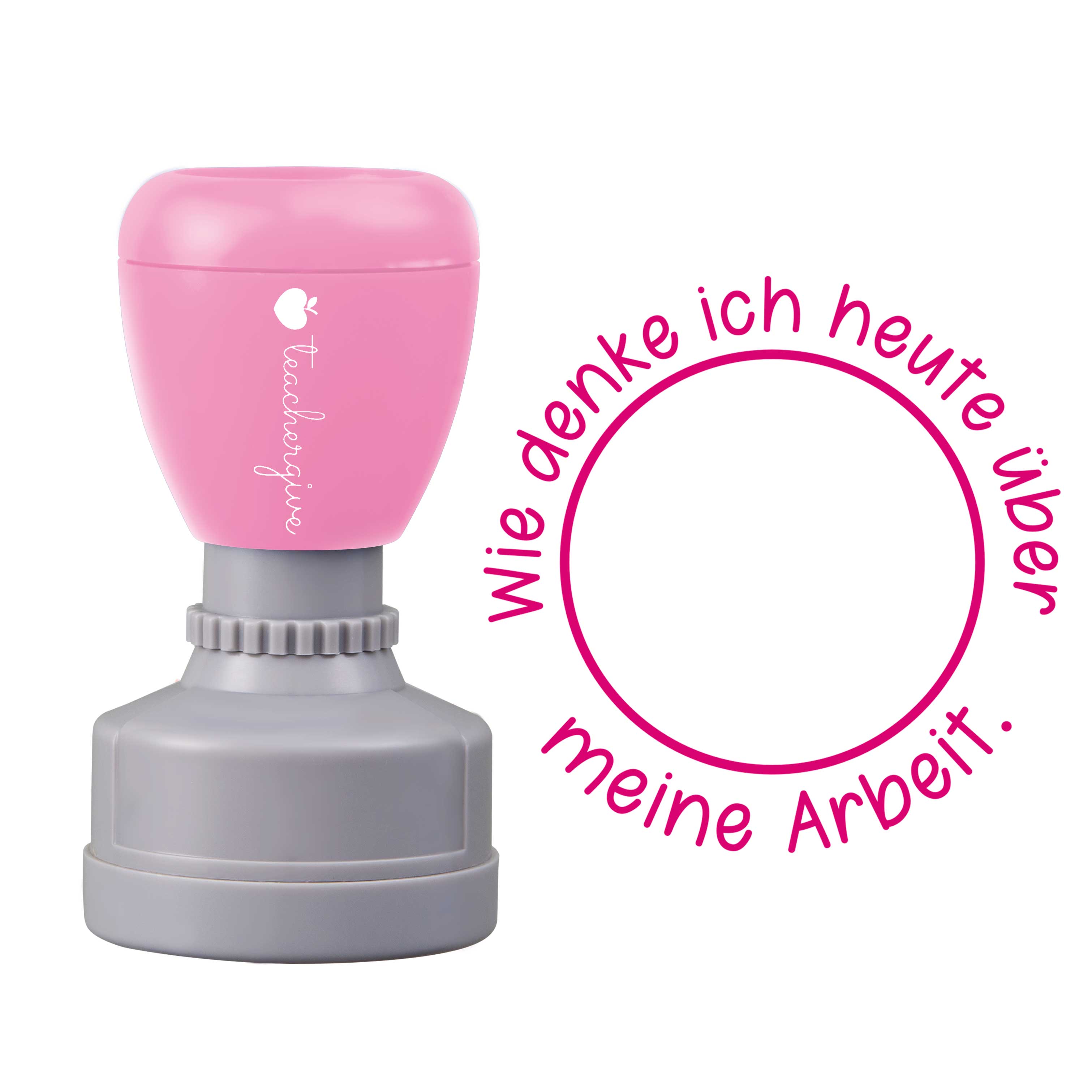 Wie Denke Ich Heute über Meine Arbeit Stempel