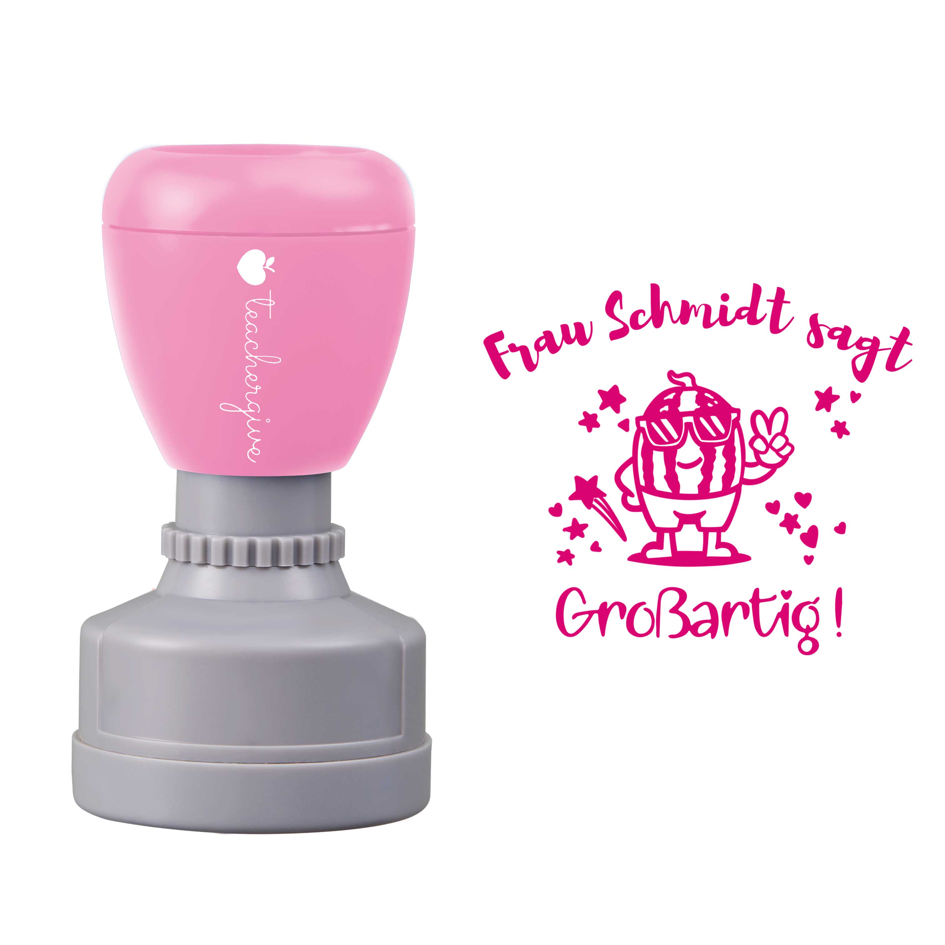 Personalisiert Die Lehrerin Sagt Großartig Lehrer Stempel