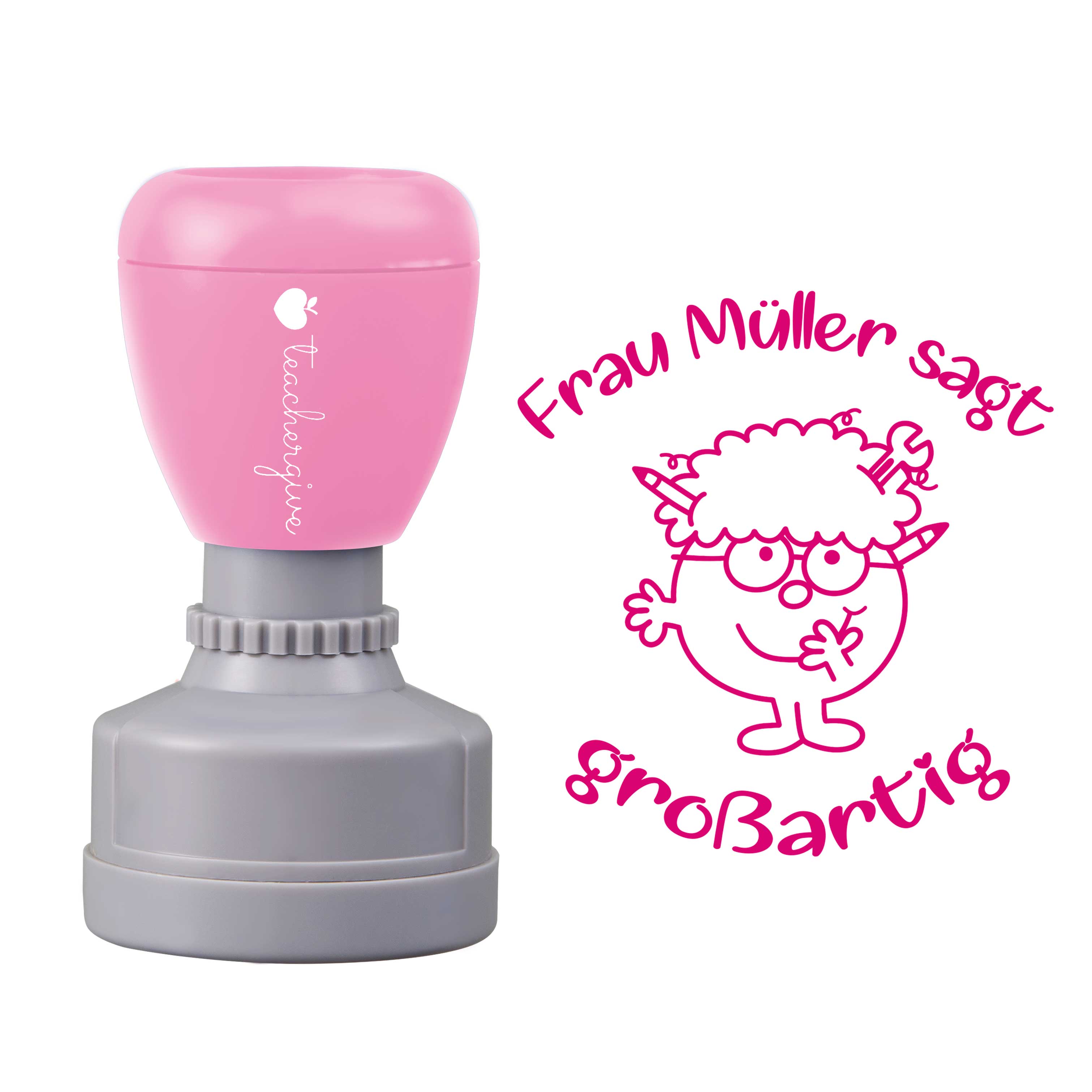 Personalisiert sagt großartig Lehrer Stempel