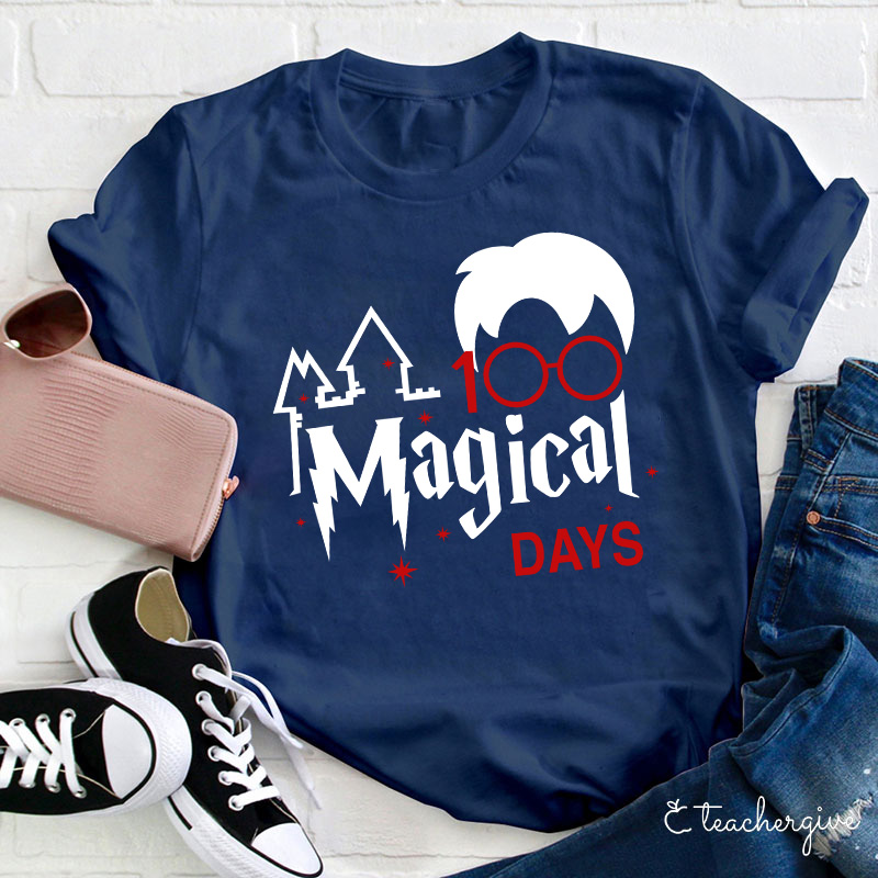 100 Magical Days Teacher T-Shirt