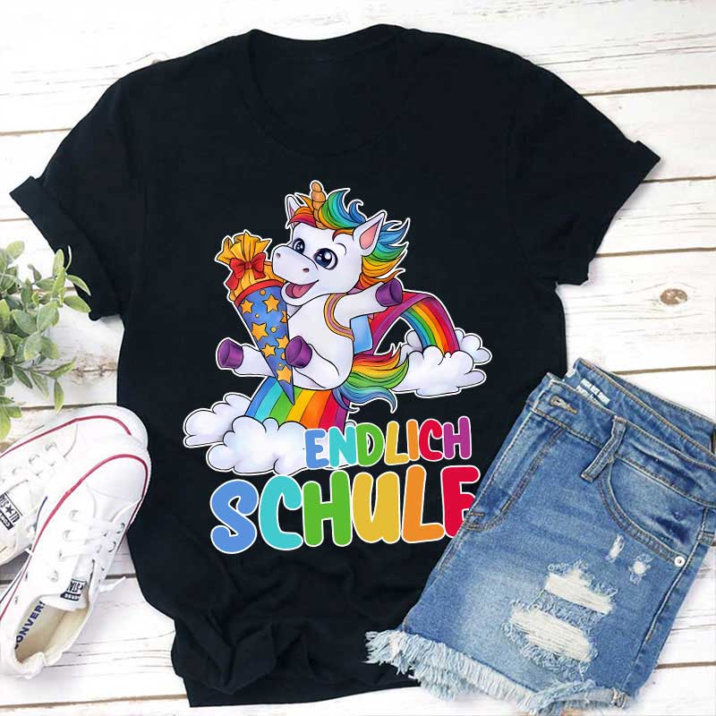 Endlich Schule Lehrer T-Shirt