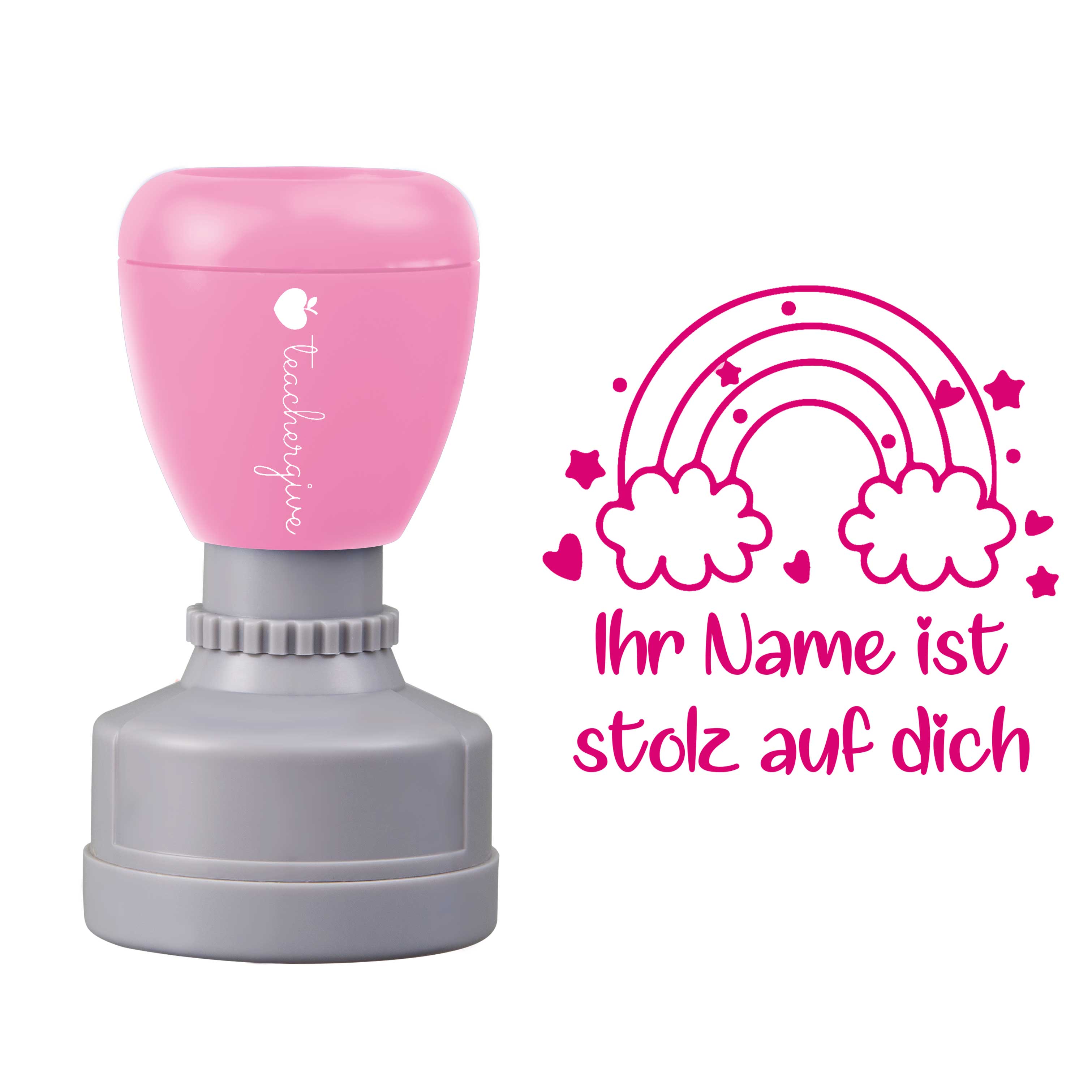 Personalisiet Ist Stolz Auf Dich Lehrer Stempel