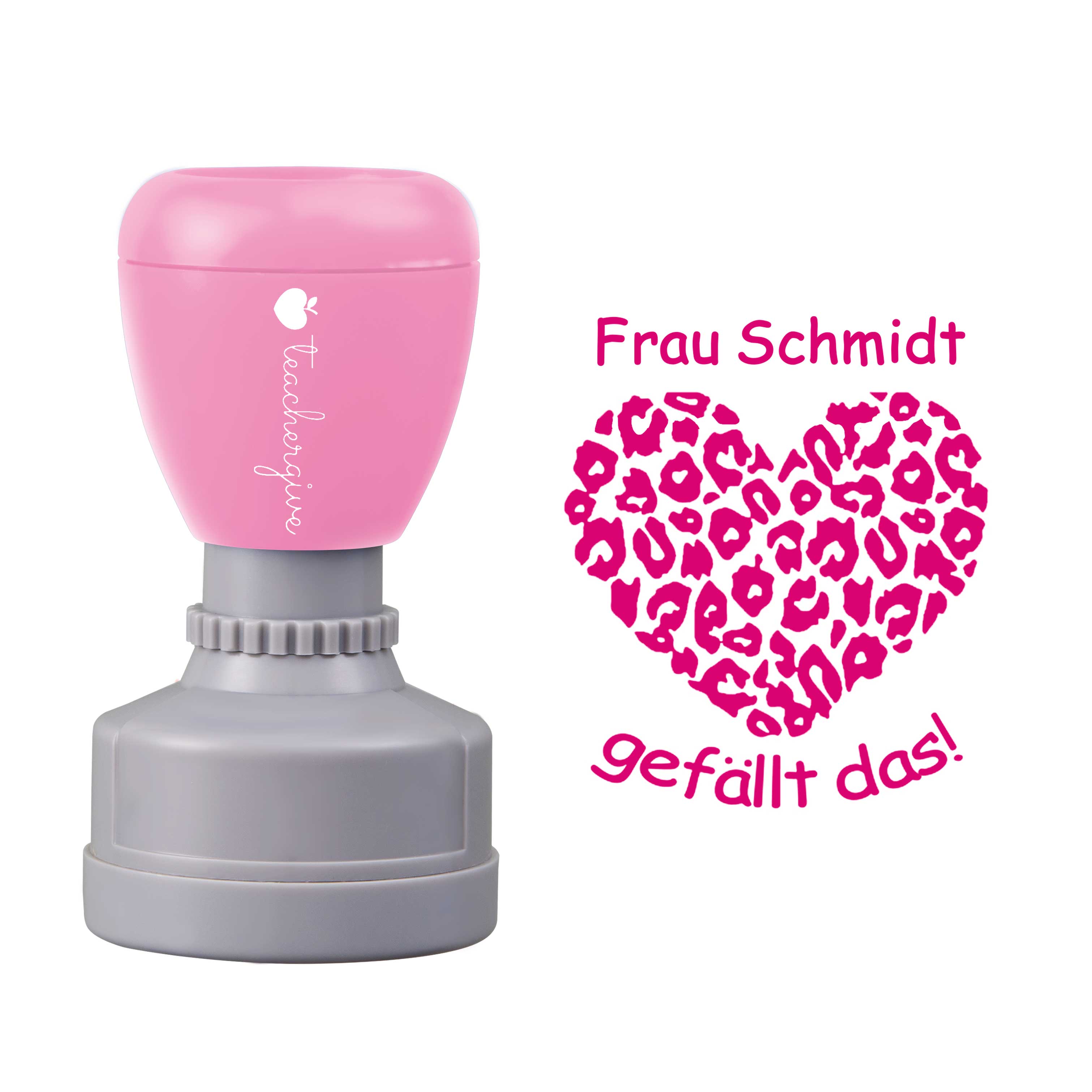 Personalisiert Die Lehrerin Gefällt Das Lehrer Stempel