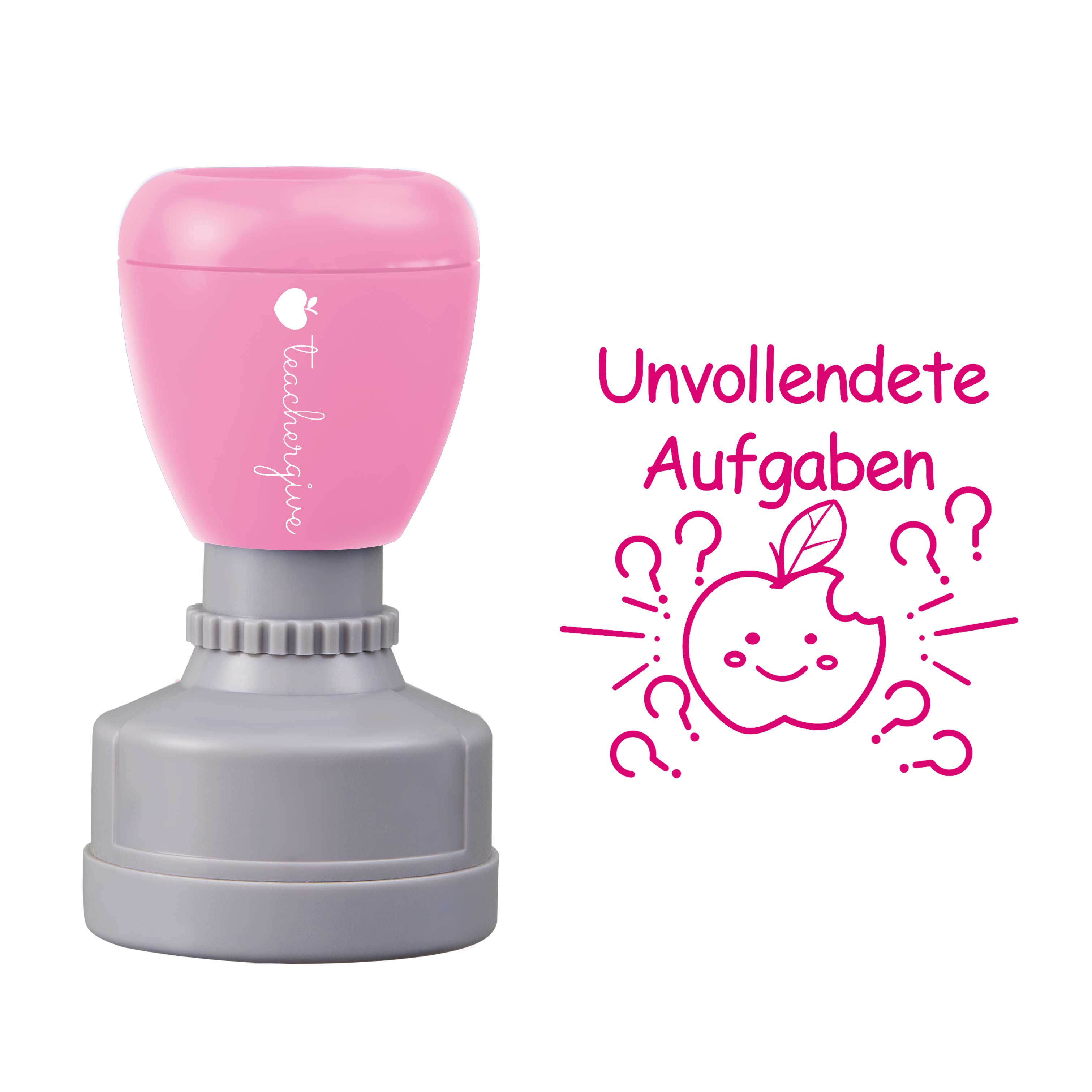 Unvollendete Aufgaben Lehrer Stempel