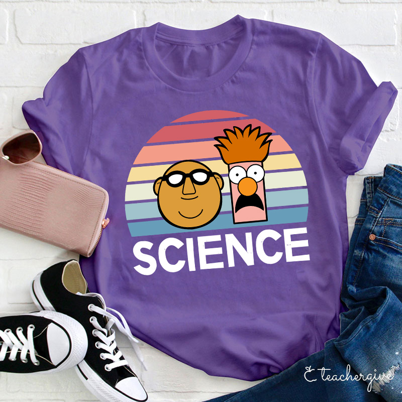 Bunsen And Beaker Science Teacher T-Shirt
