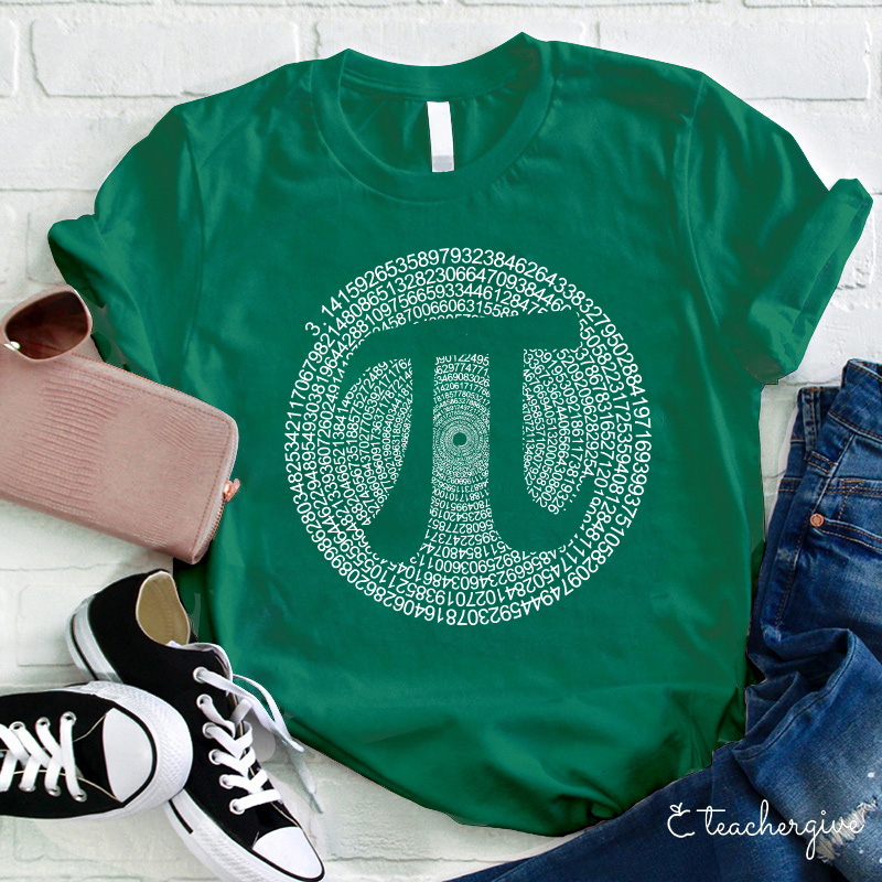Pi In Circle Teacher T-Shirt