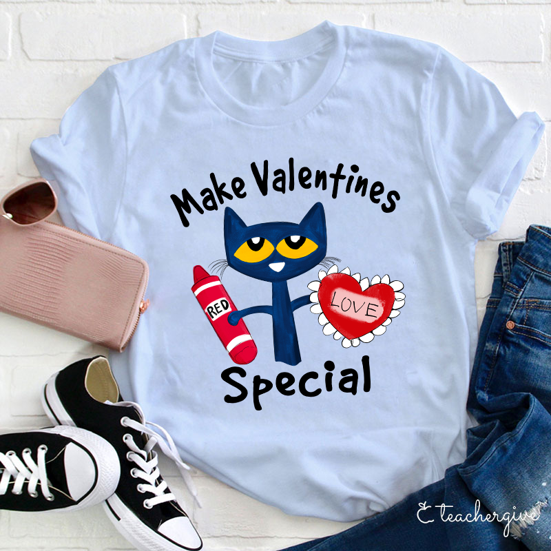 Make Valentines Special With A Red Heart Teacher T-Shirt