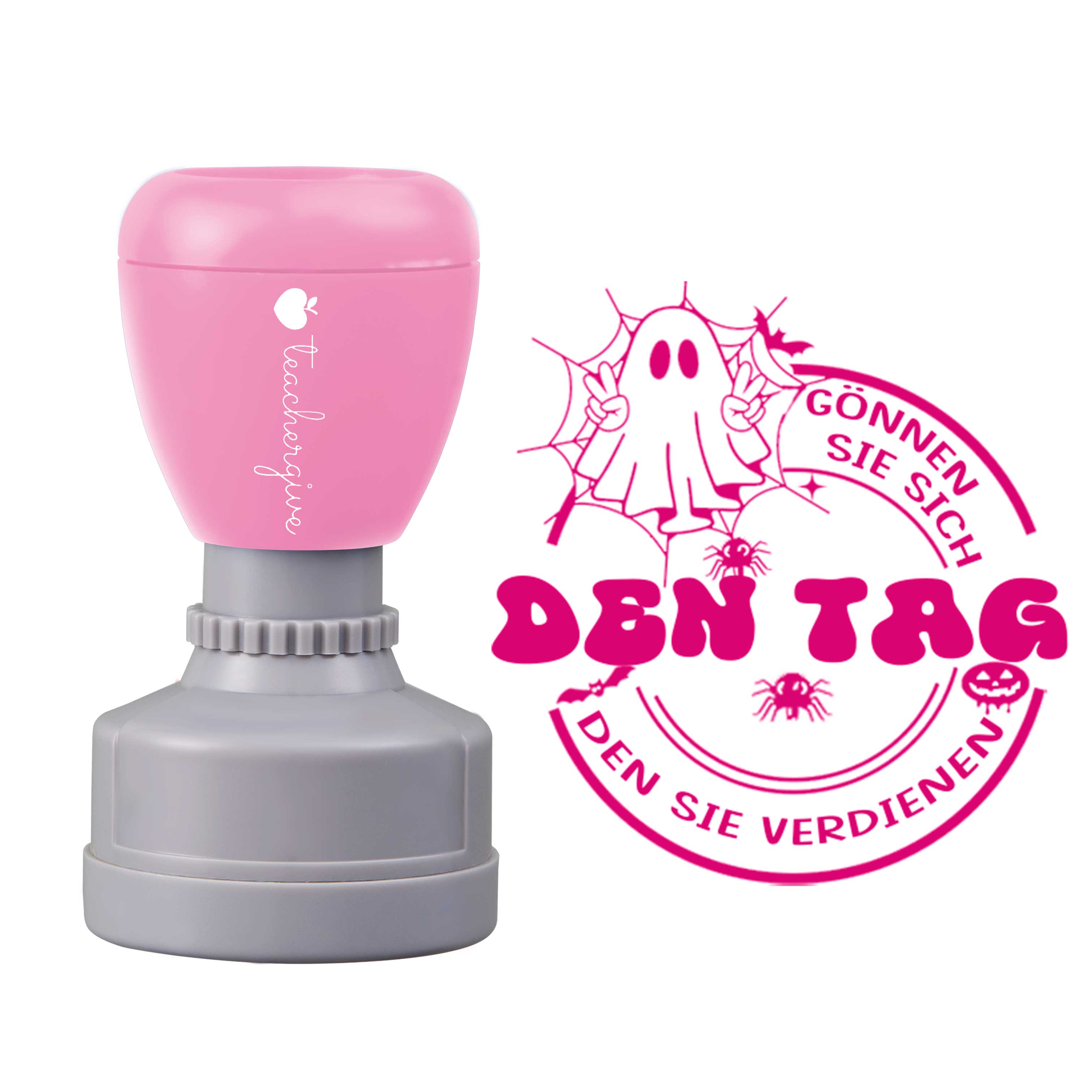 Gönnen Sie Sich Den Tag, Den Sie Verdienen Lehrer Stempel