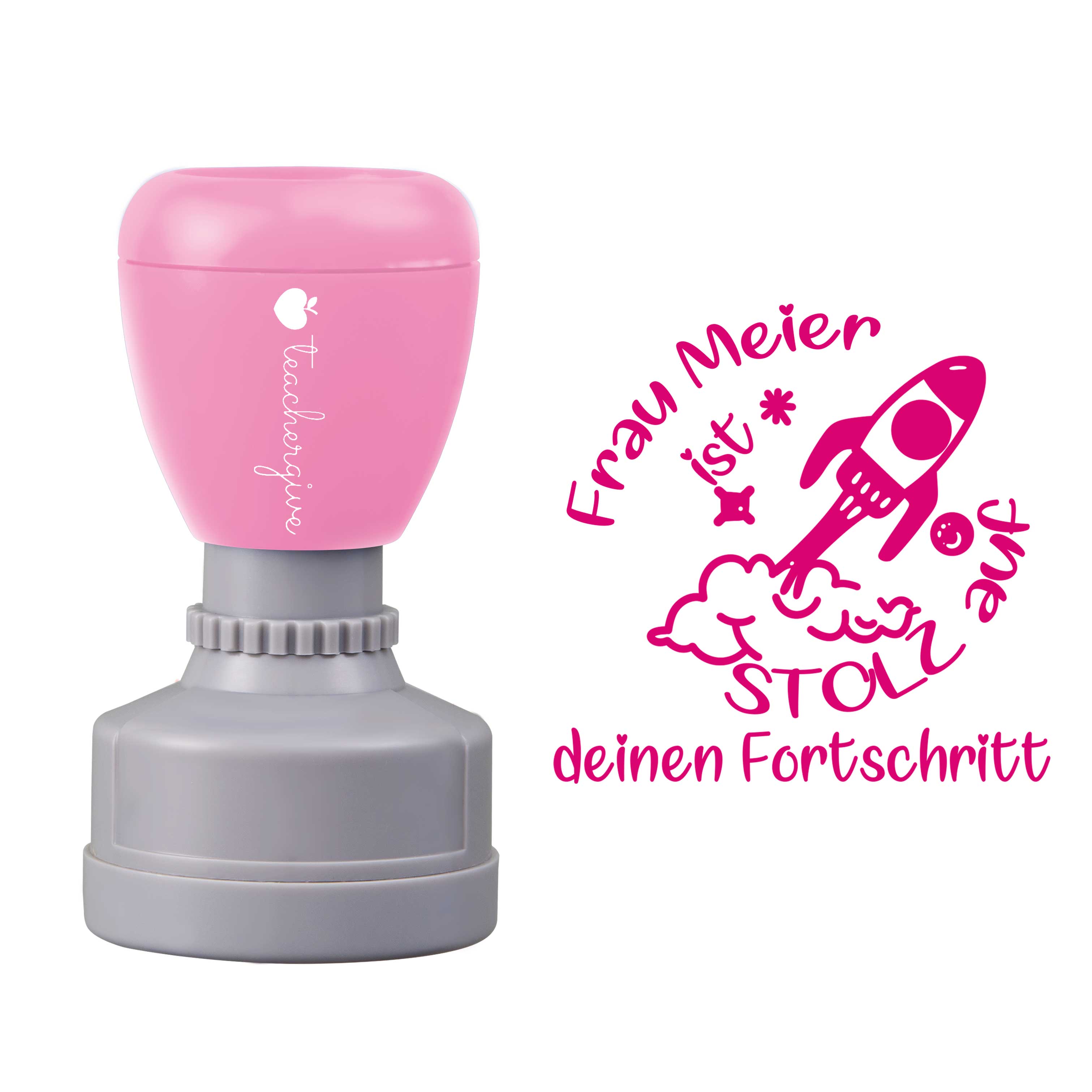 Personalisiert Stolz Auf Deinen Fortschritt Lehrer Stempel