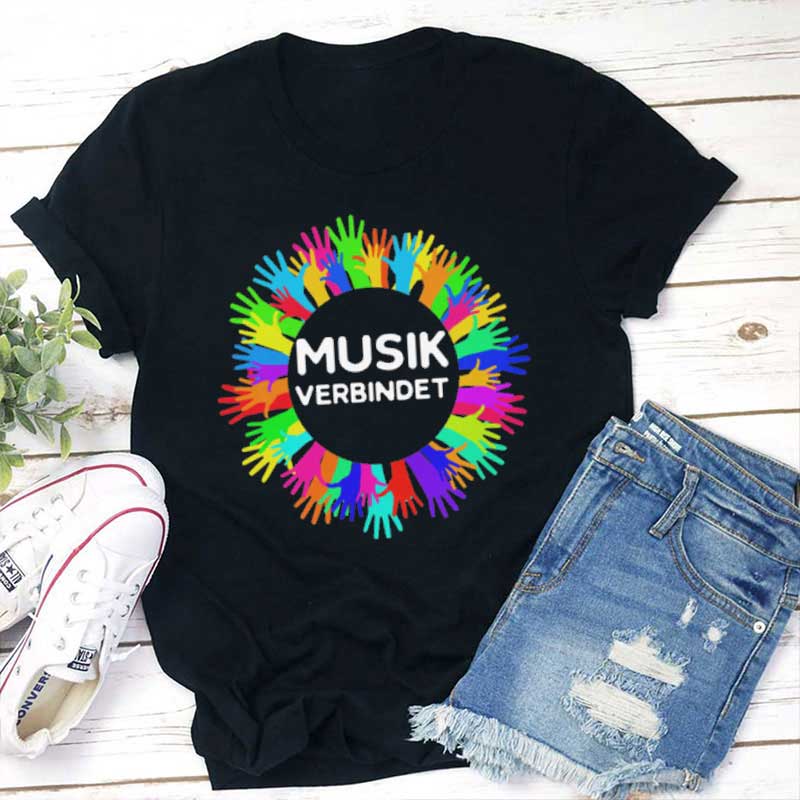 Musik Verbinden Lehrer T-shirt