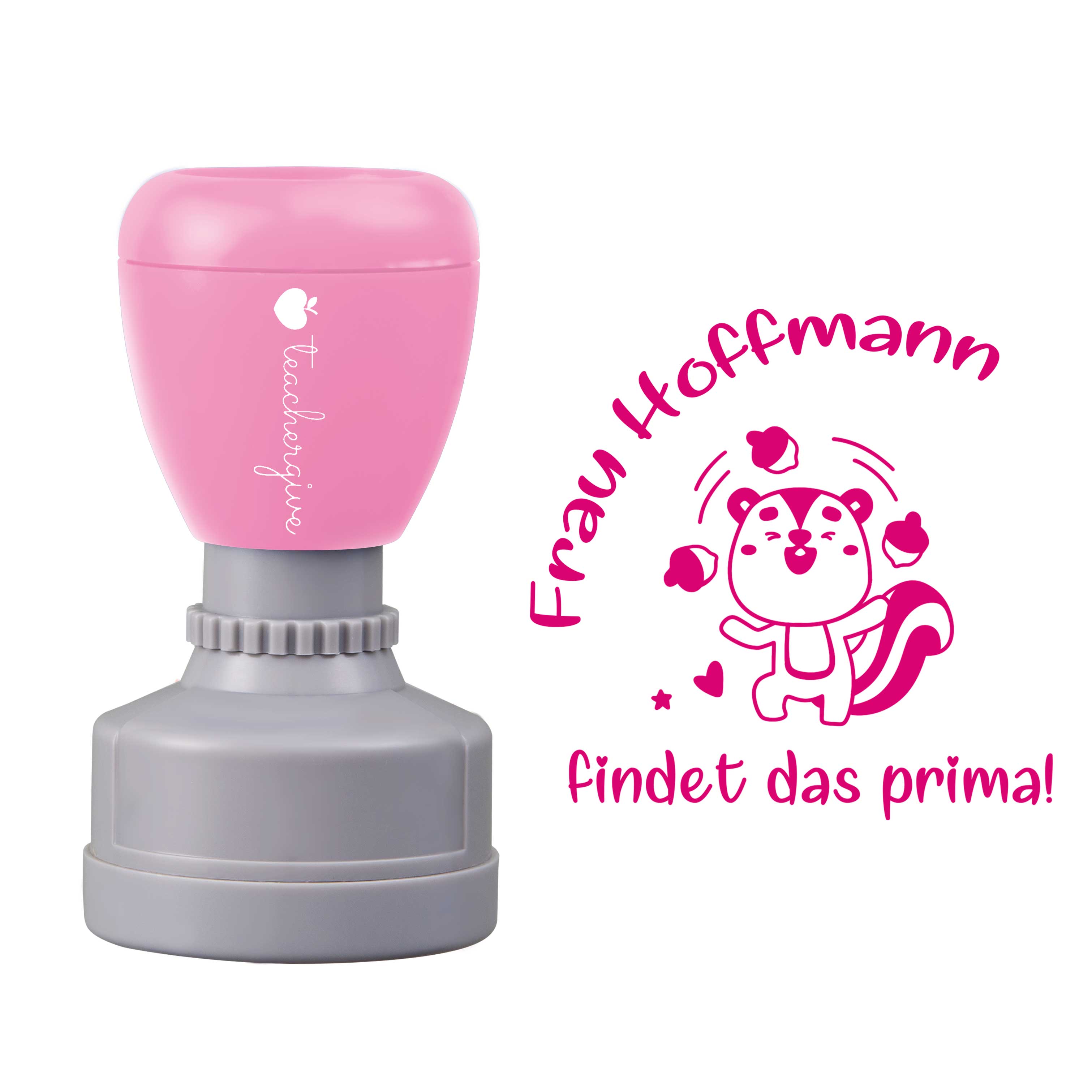 Personalisiert Findet Das Prima Lehrer Stempel