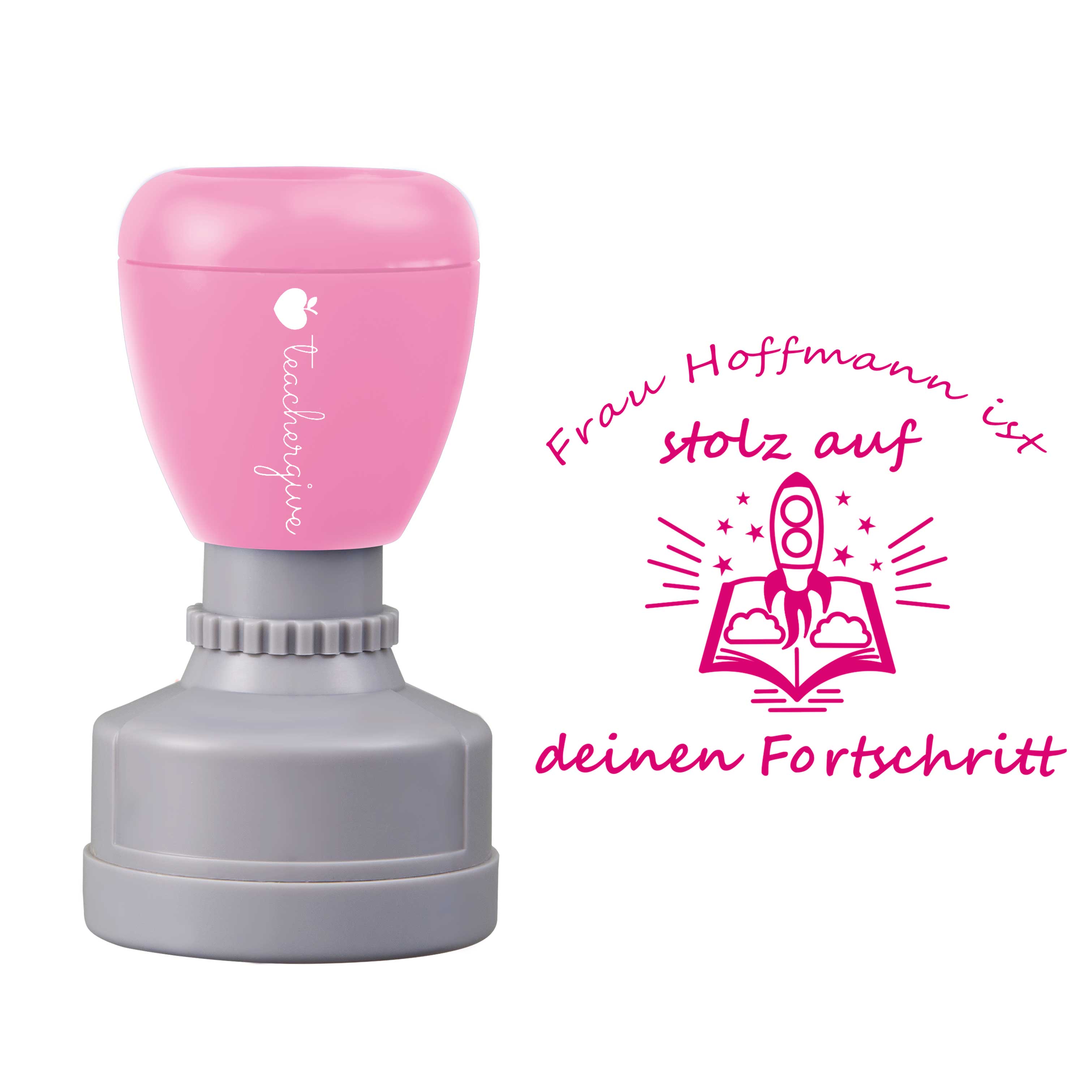 Personalisiert Ist Stolz Auf Deinen Fortschritt Lehrer Stempel