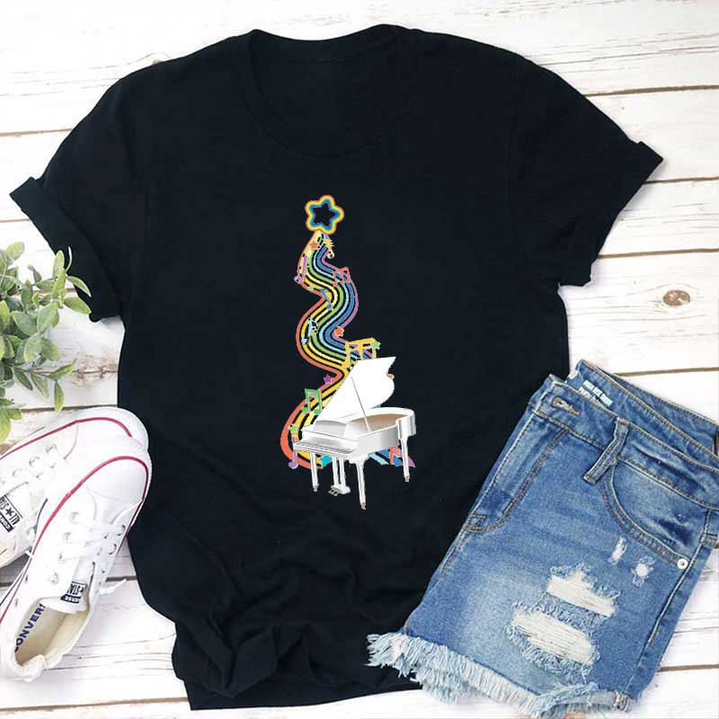 Klavier Musik Lehrer T-Shirt