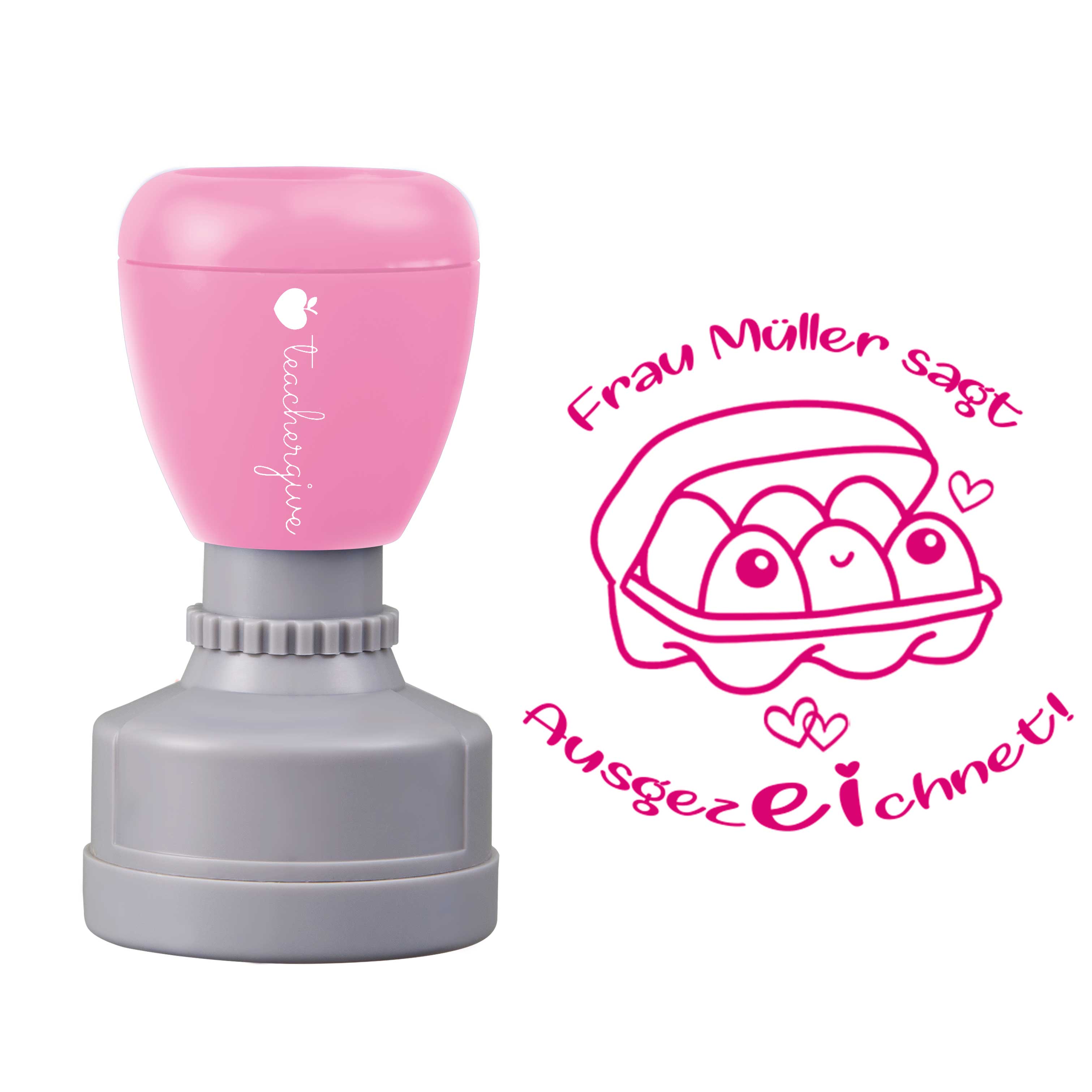 Personalisiert Name Sagt Ausgezeichnet Lehrer Stempel