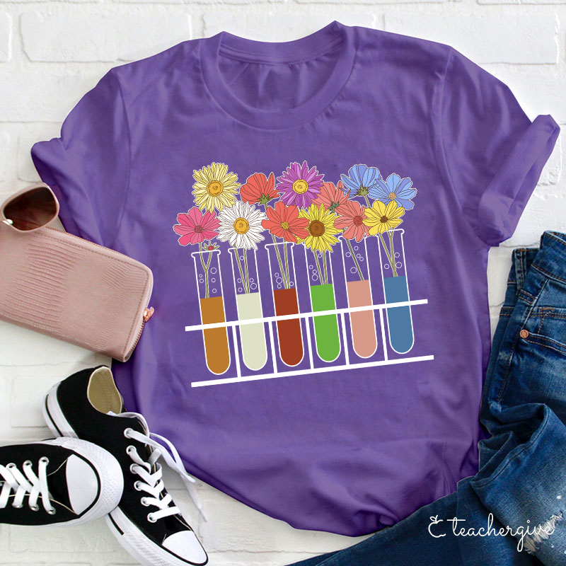 Grow Some Flower Here Teacher T-Shirt