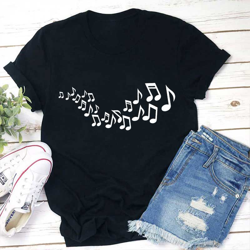 Musiknoten Schlagen Lehrer T-Shirt