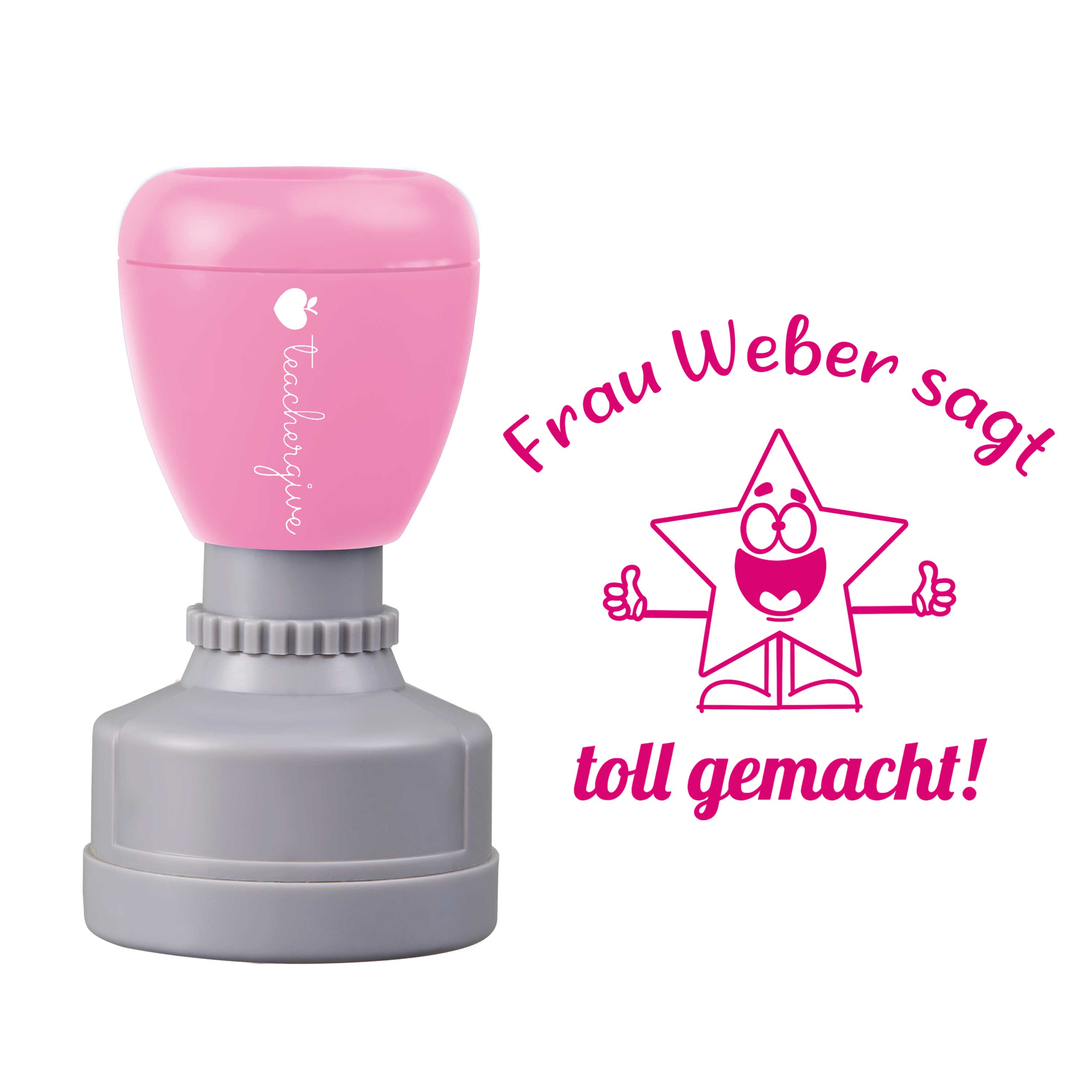 Personalisiert sagt toll gemacht Lehrer Stempel