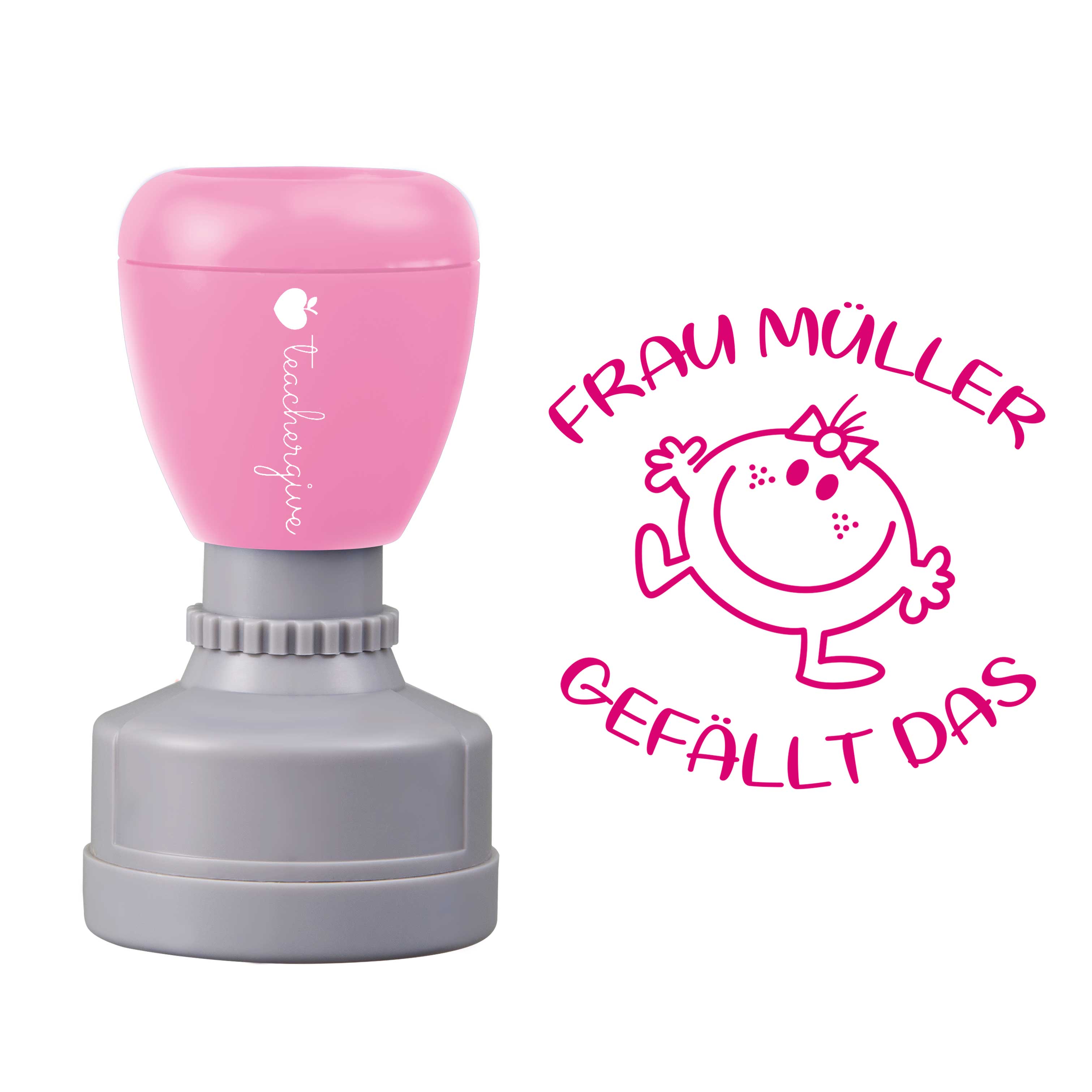 Personalisiert gefällt das Lehrer Stempel